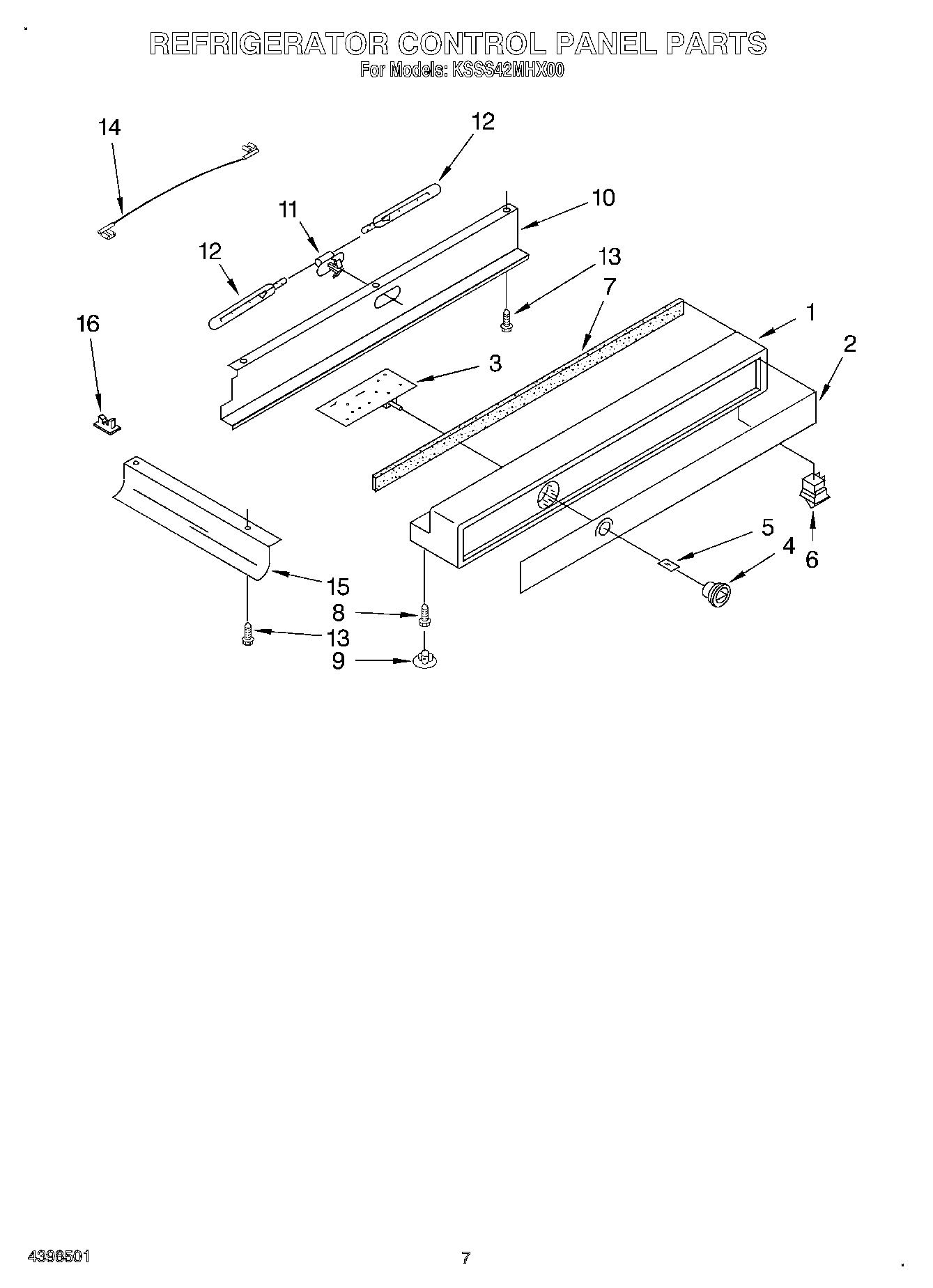 05 - REFRIGERATOR CONTROL PANEL