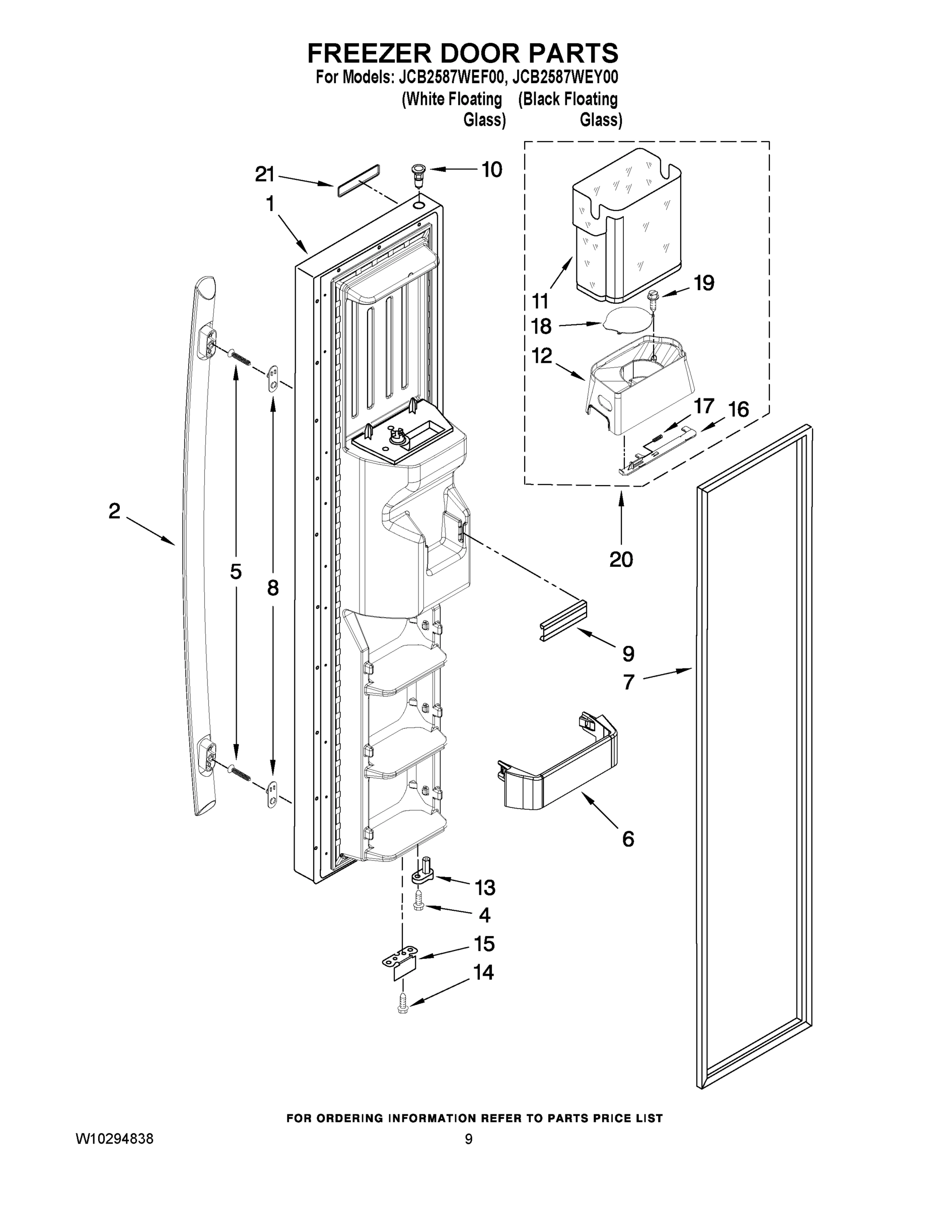 06 - FREEZER DOOR PARTS
