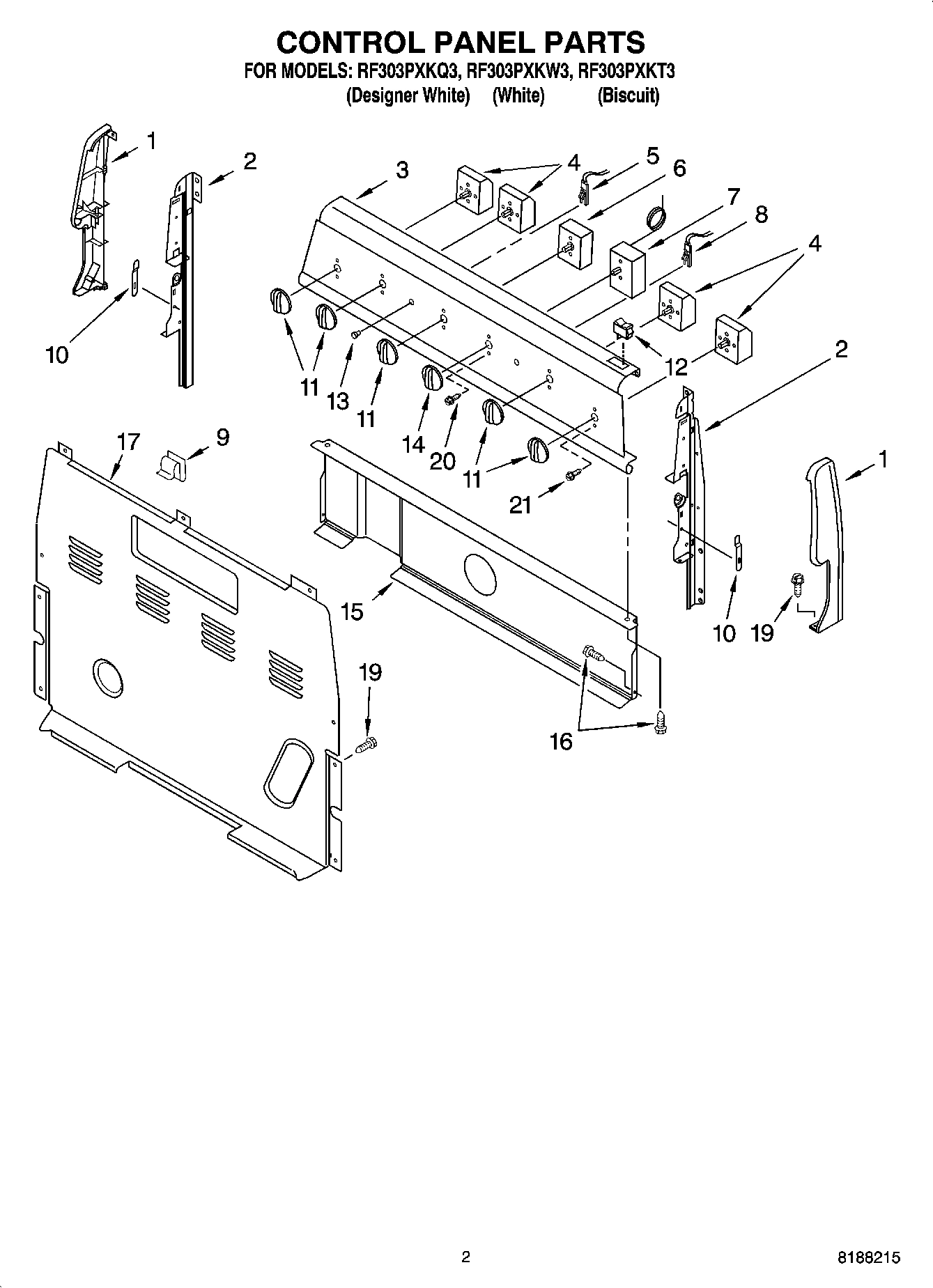 02 - CONTROL PANEL PARTS
