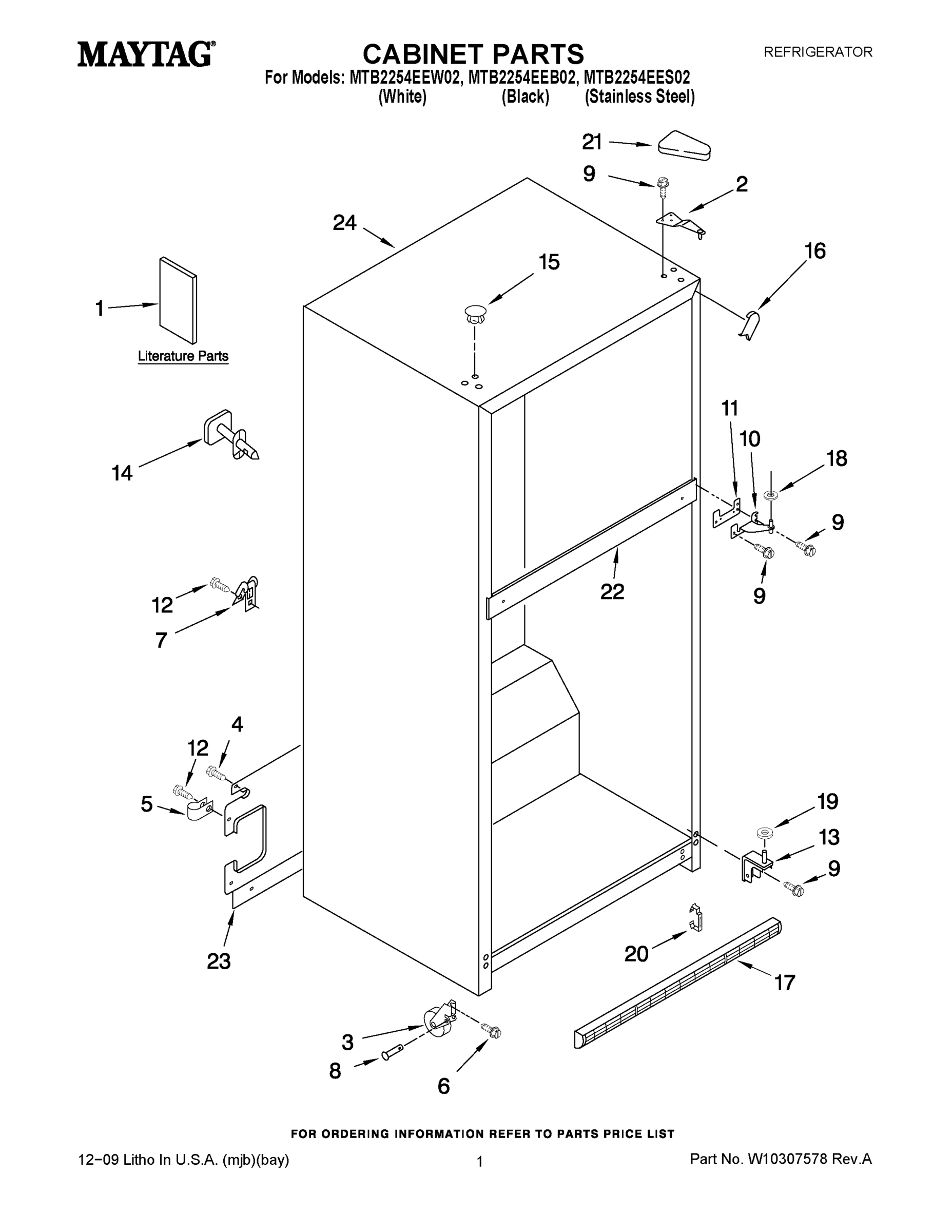 01 - CABINET PARTS