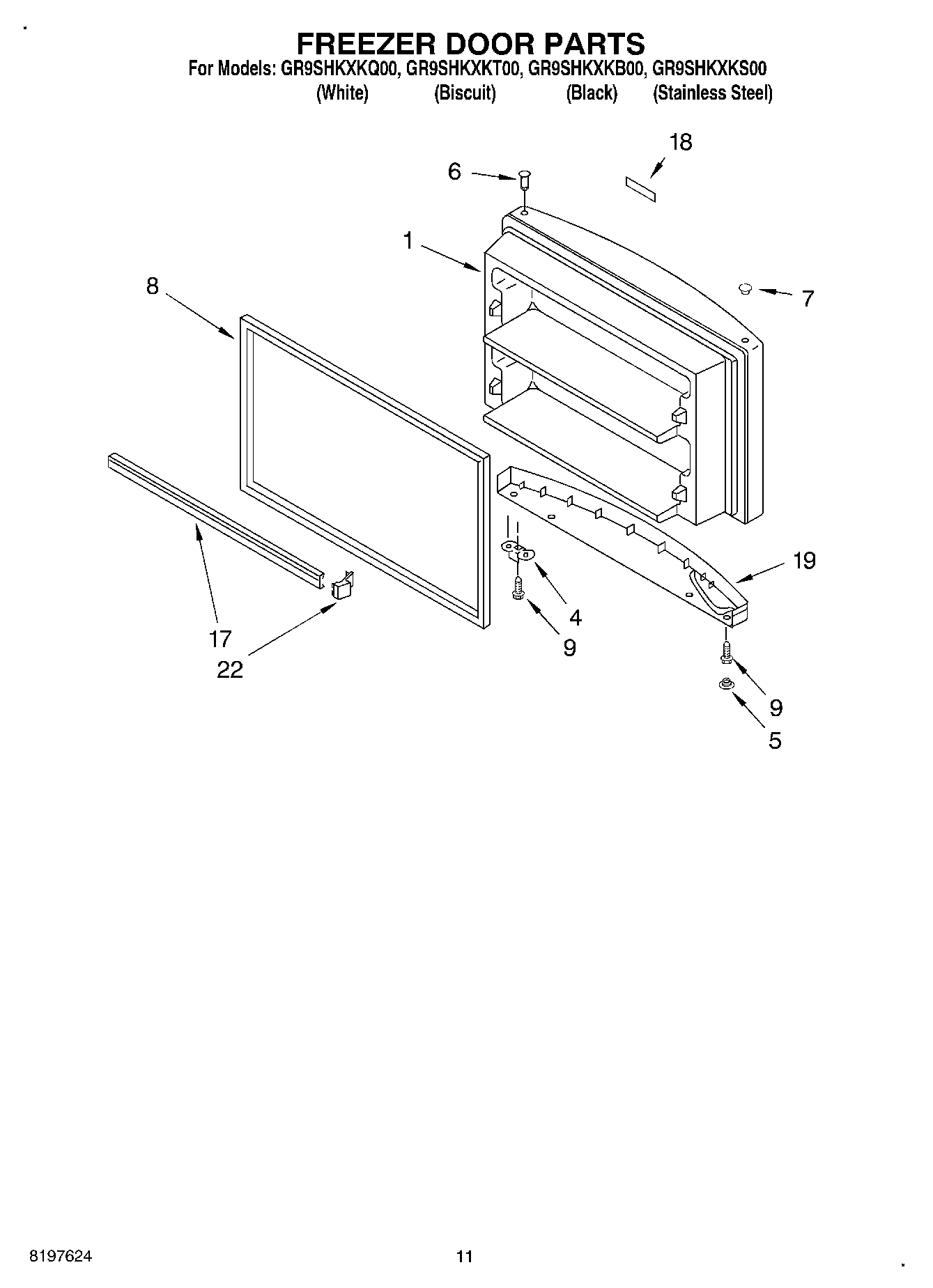 06 - FREEZER DOOR, OPTIONAL