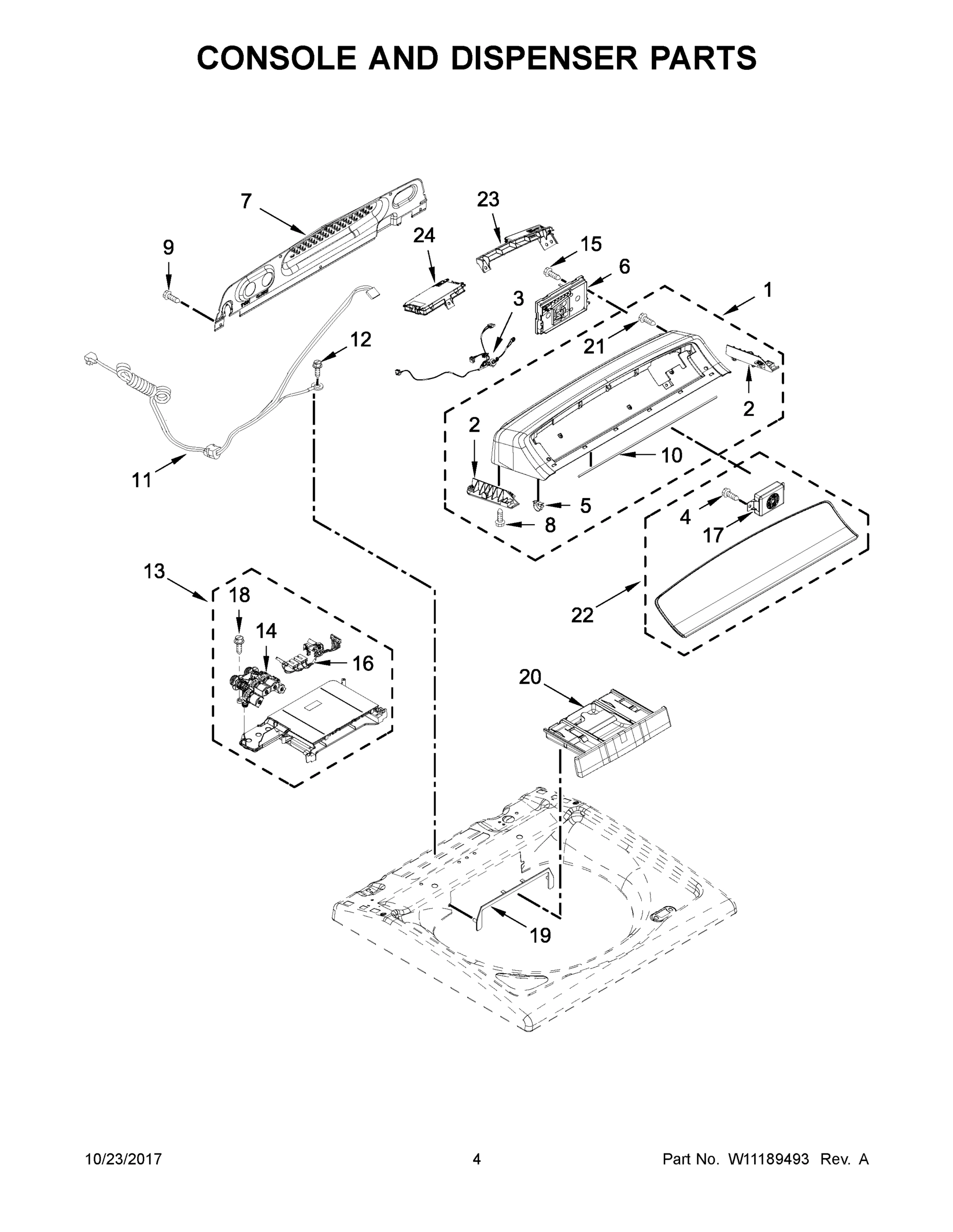 03 - CONSOLE AND DISPENSER PARTS