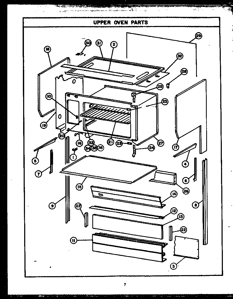 07 - UPPER OVEN PARTS