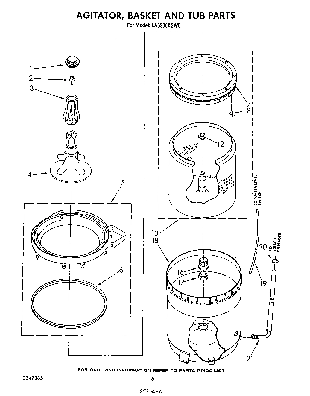 04 - AGITATOR, BASKET AND TUB