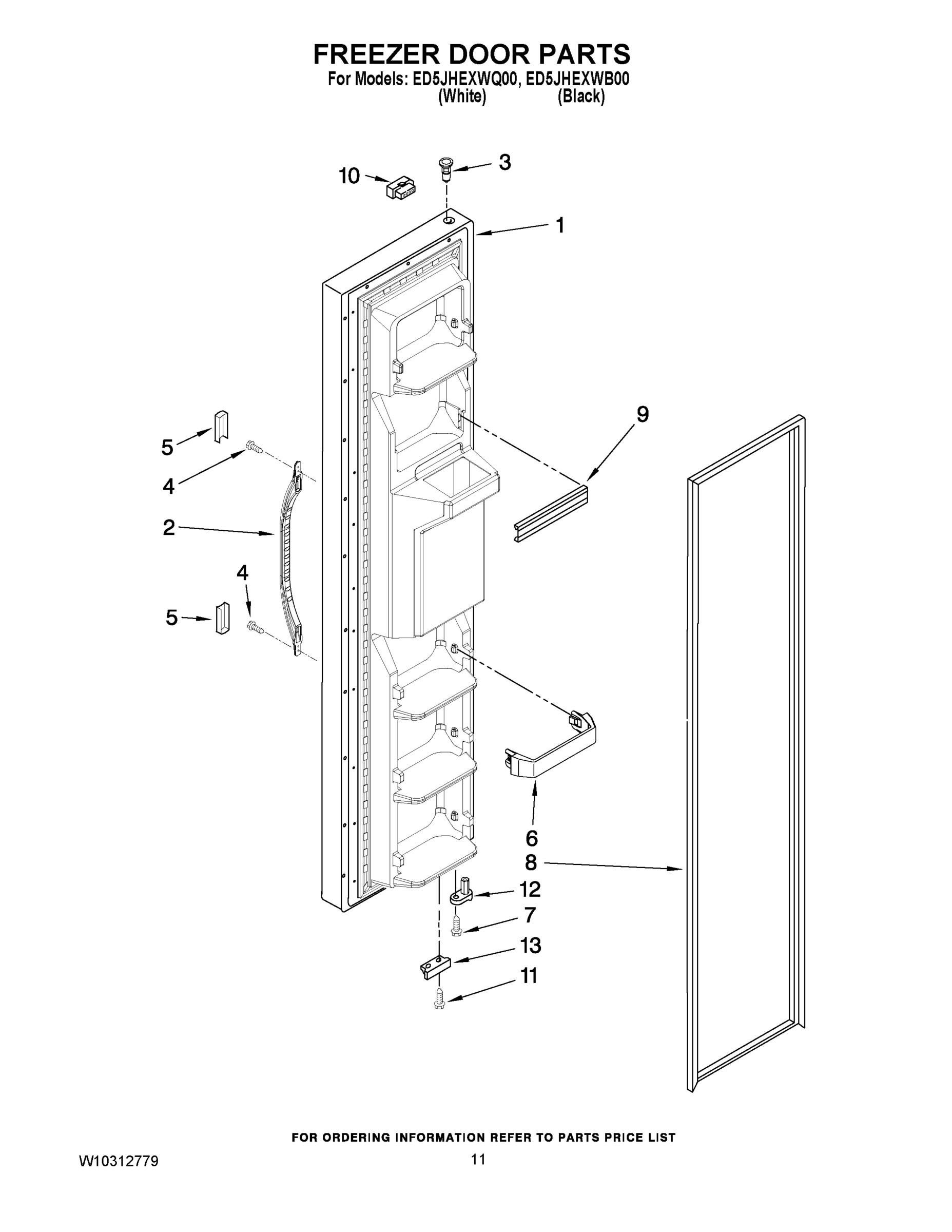 07 - FREEZER DOOR PARTS