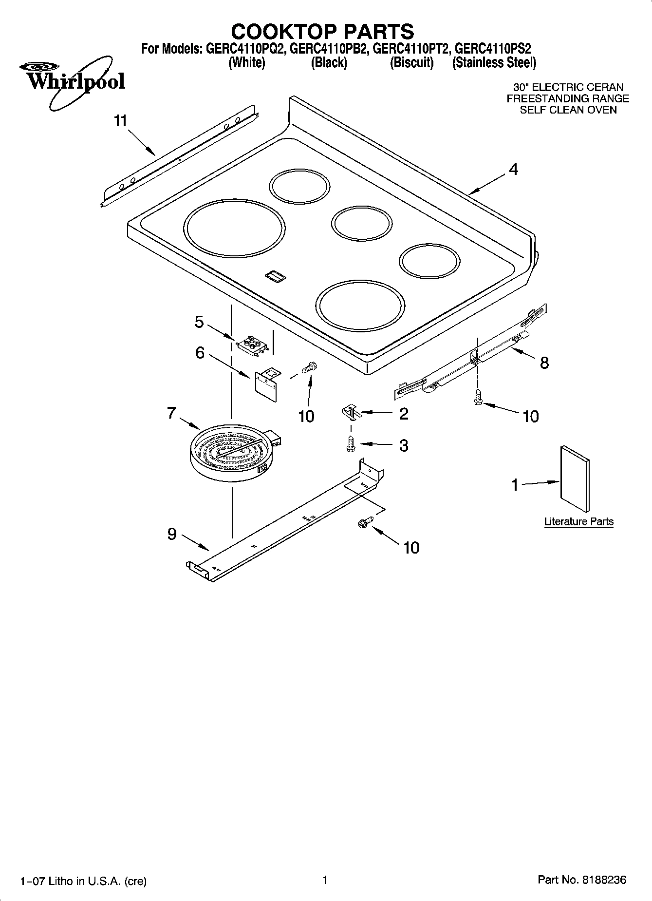 01 - COOKTOP PARTS