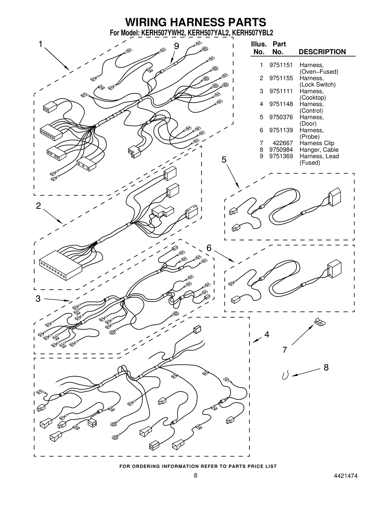 WIRING HARNESS PARTS