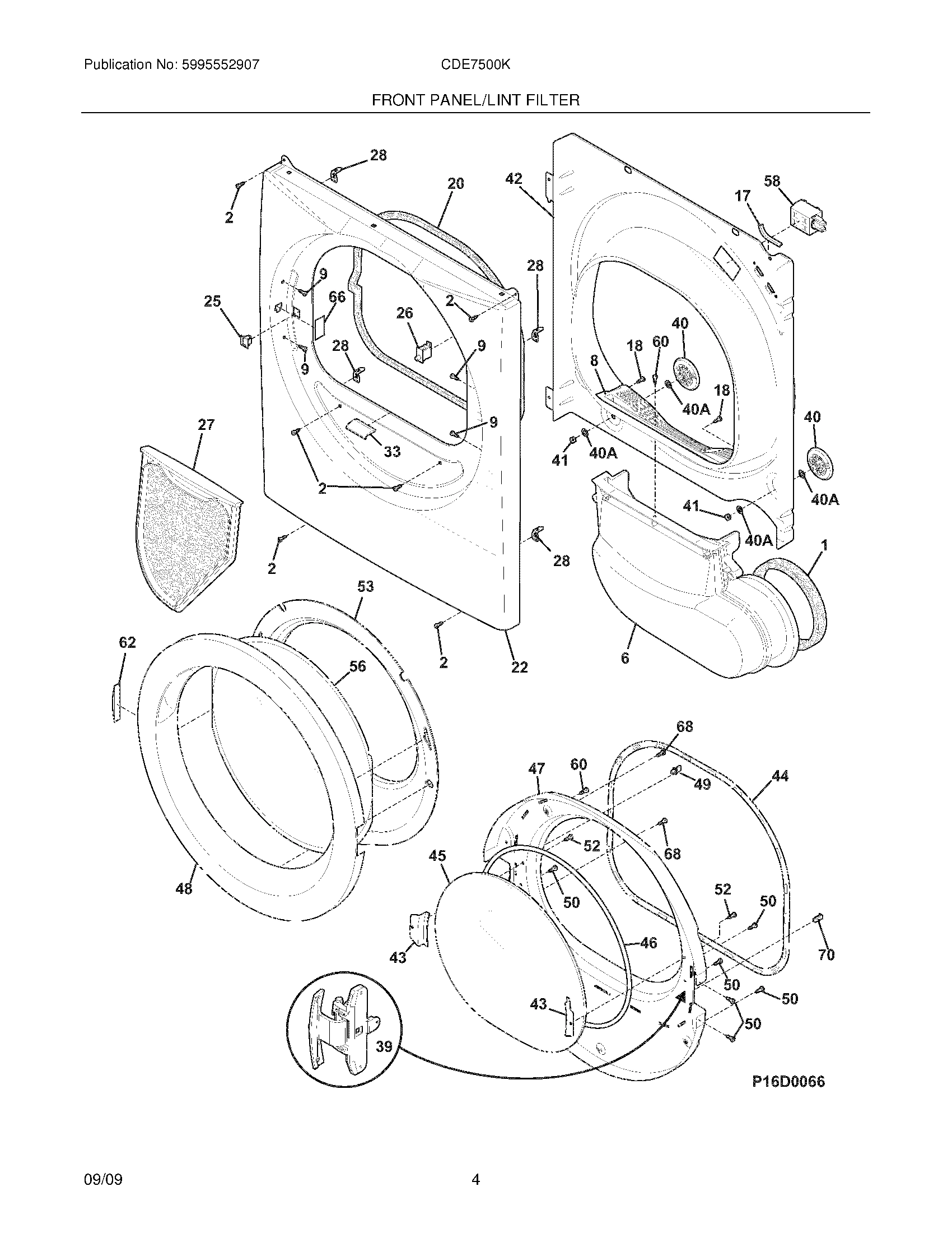 05 - FRONT PANEL/LINT FILTER