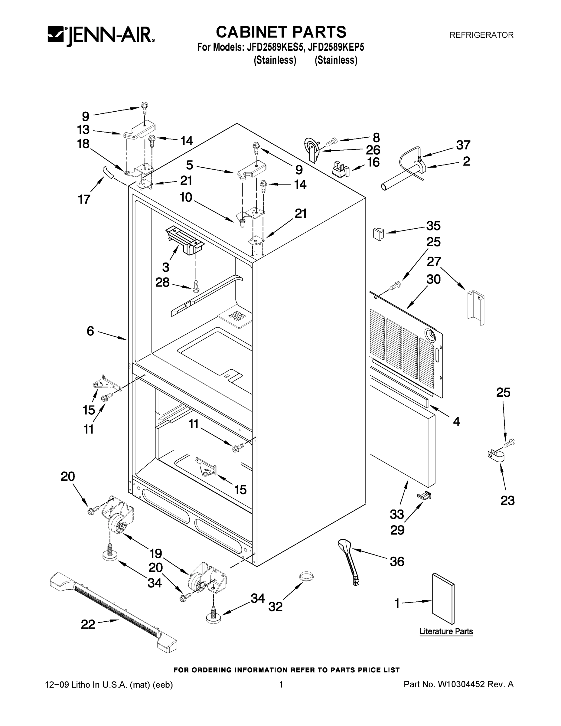 01 - CABINET PARTS