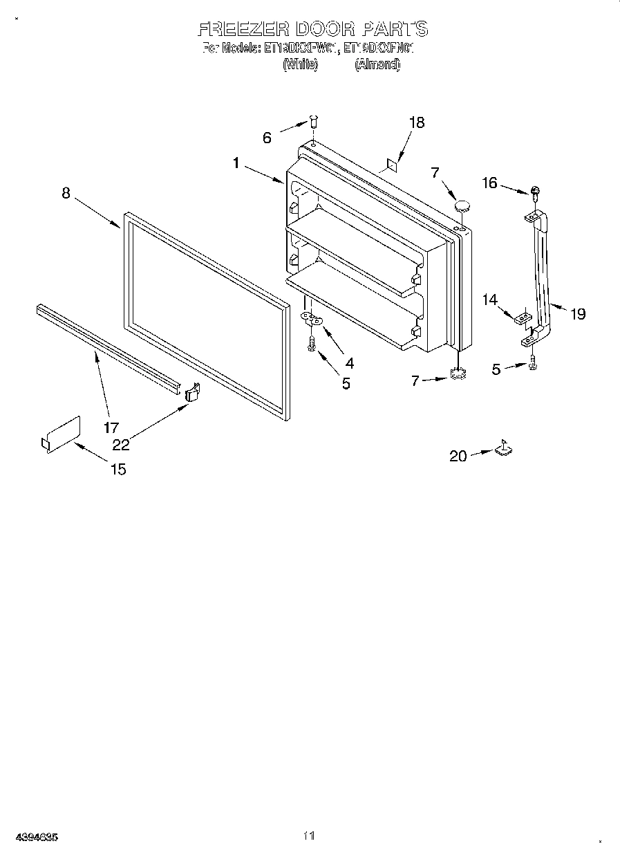06 - FREEZER DOOR, LIT/OPTIONAL