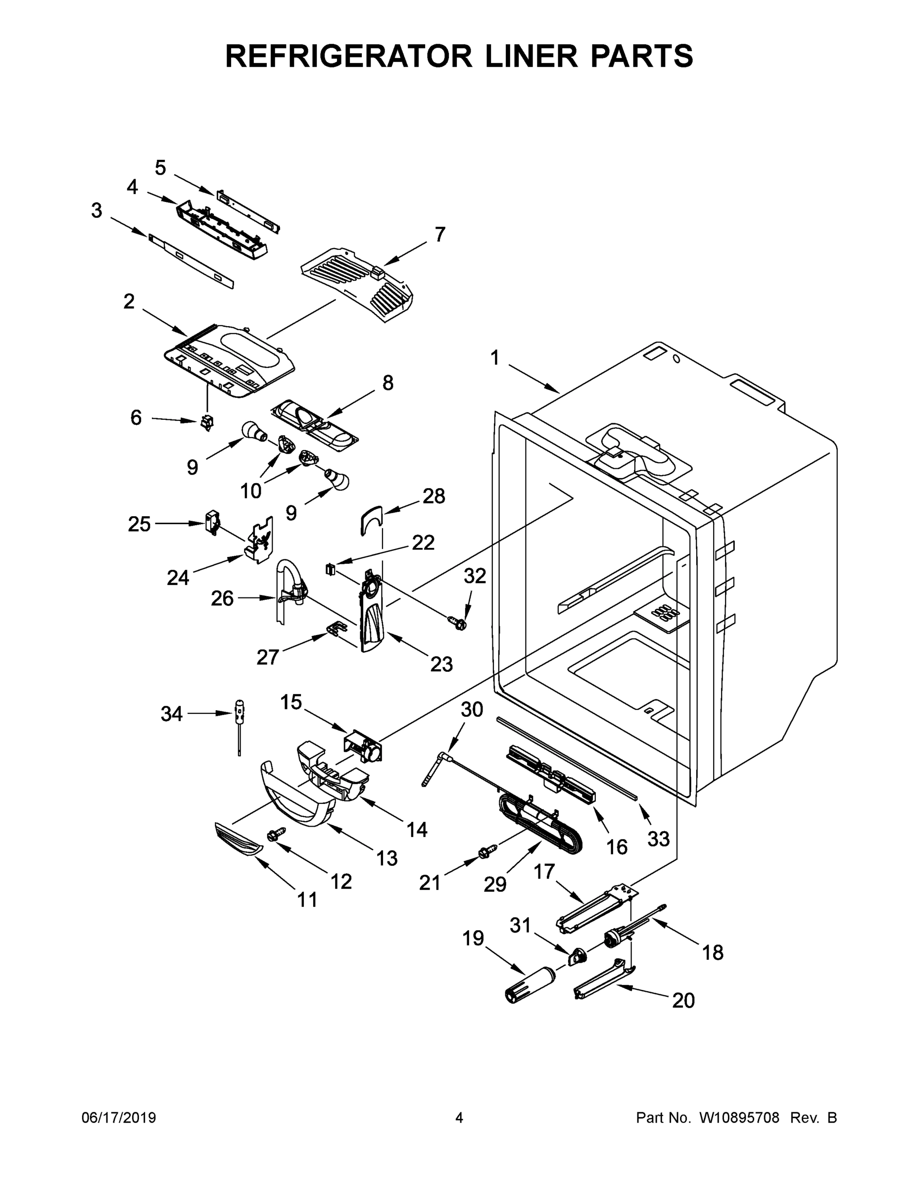 03 - REFRIGERATOR LINER PARTS