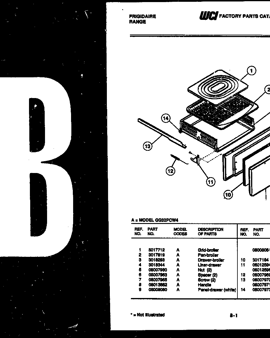 05 - BROILER DRAWER PARTS
