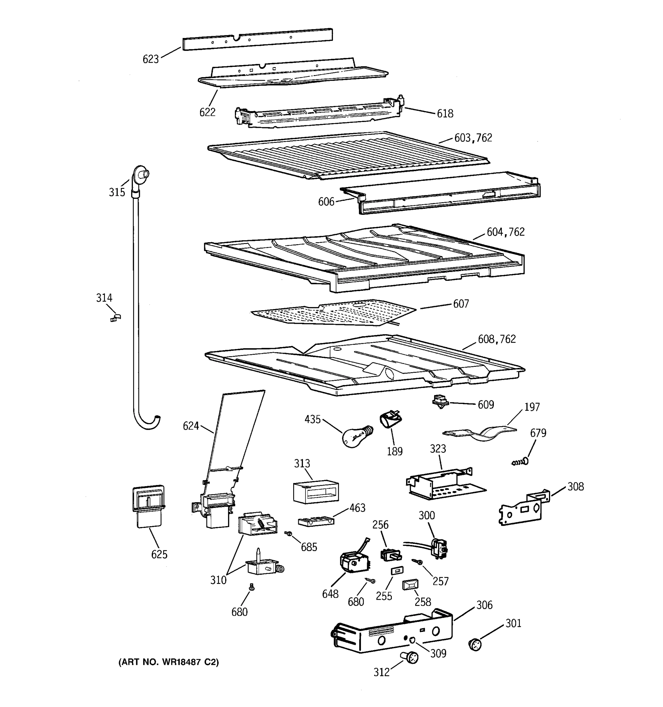 COMPARTMENT SEPARATOR PARTS