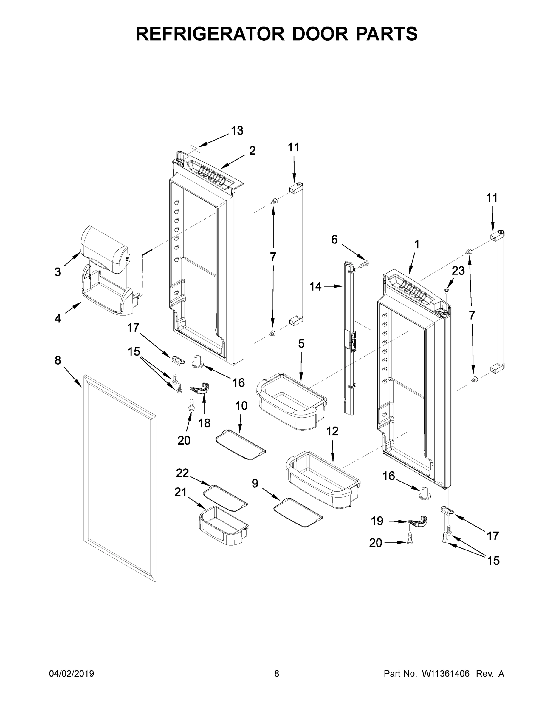 05 - REFRIGERATOR DOOR PARTS