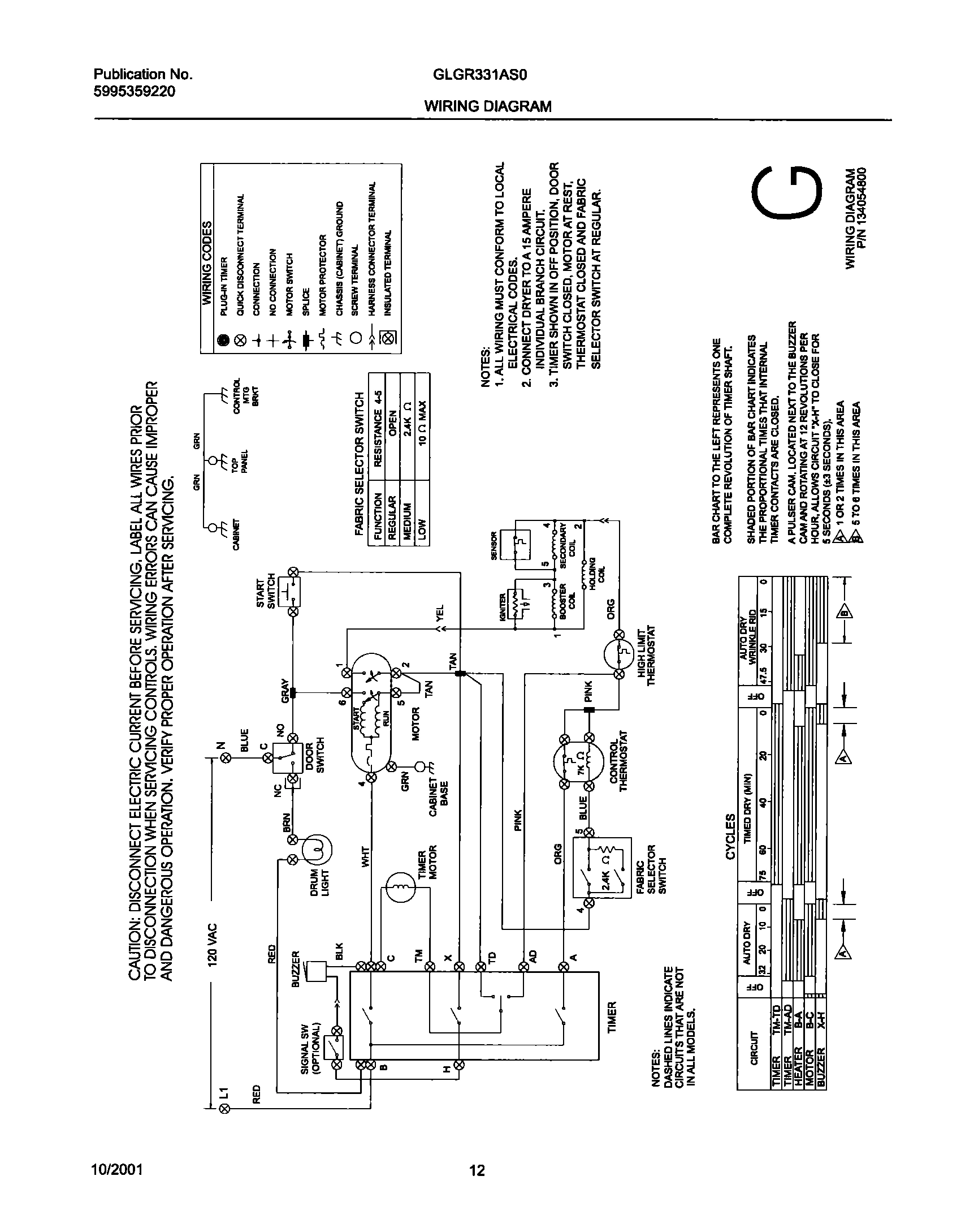 12 - 134054800 WIRING DIAGRAM