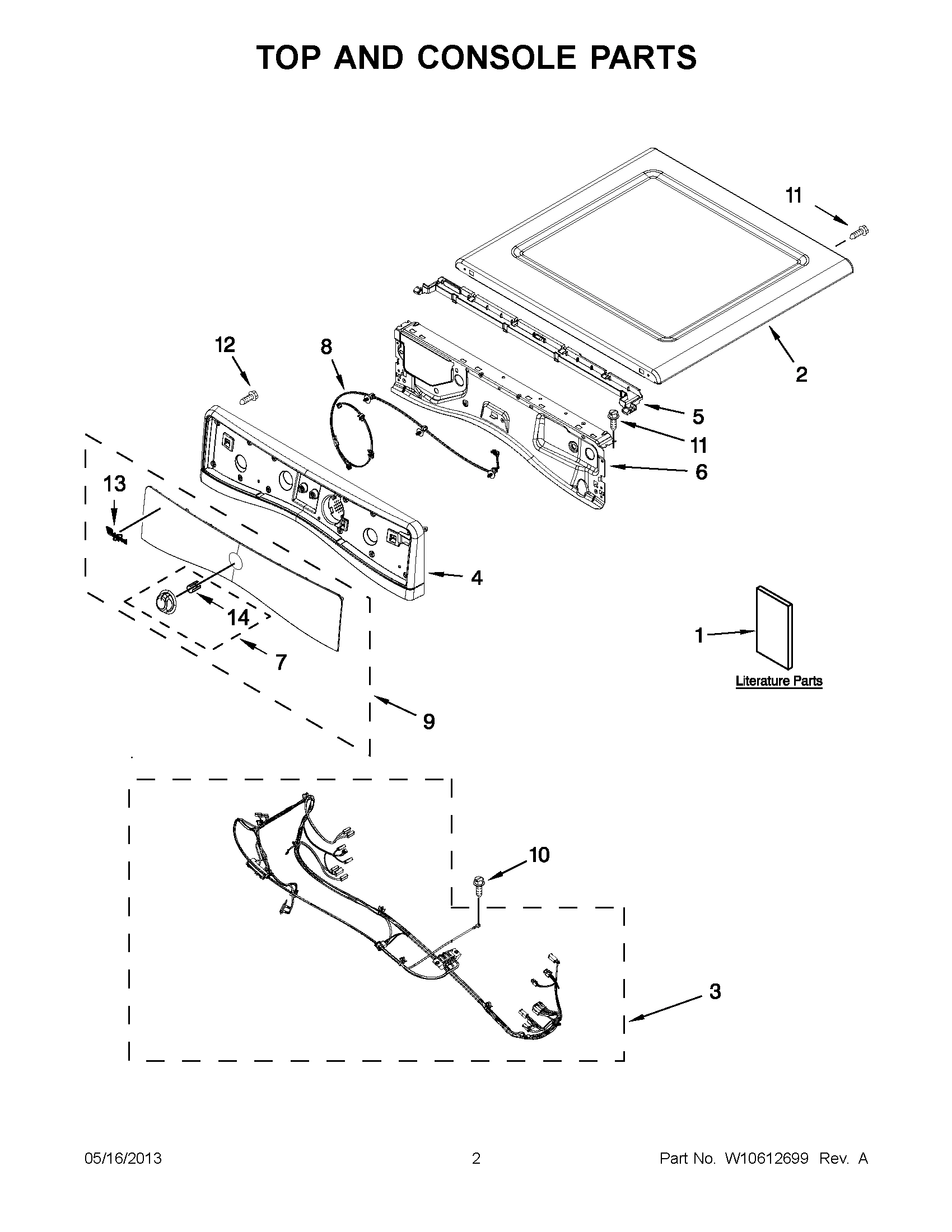 01 - TOP AND CONSOLE PARTS