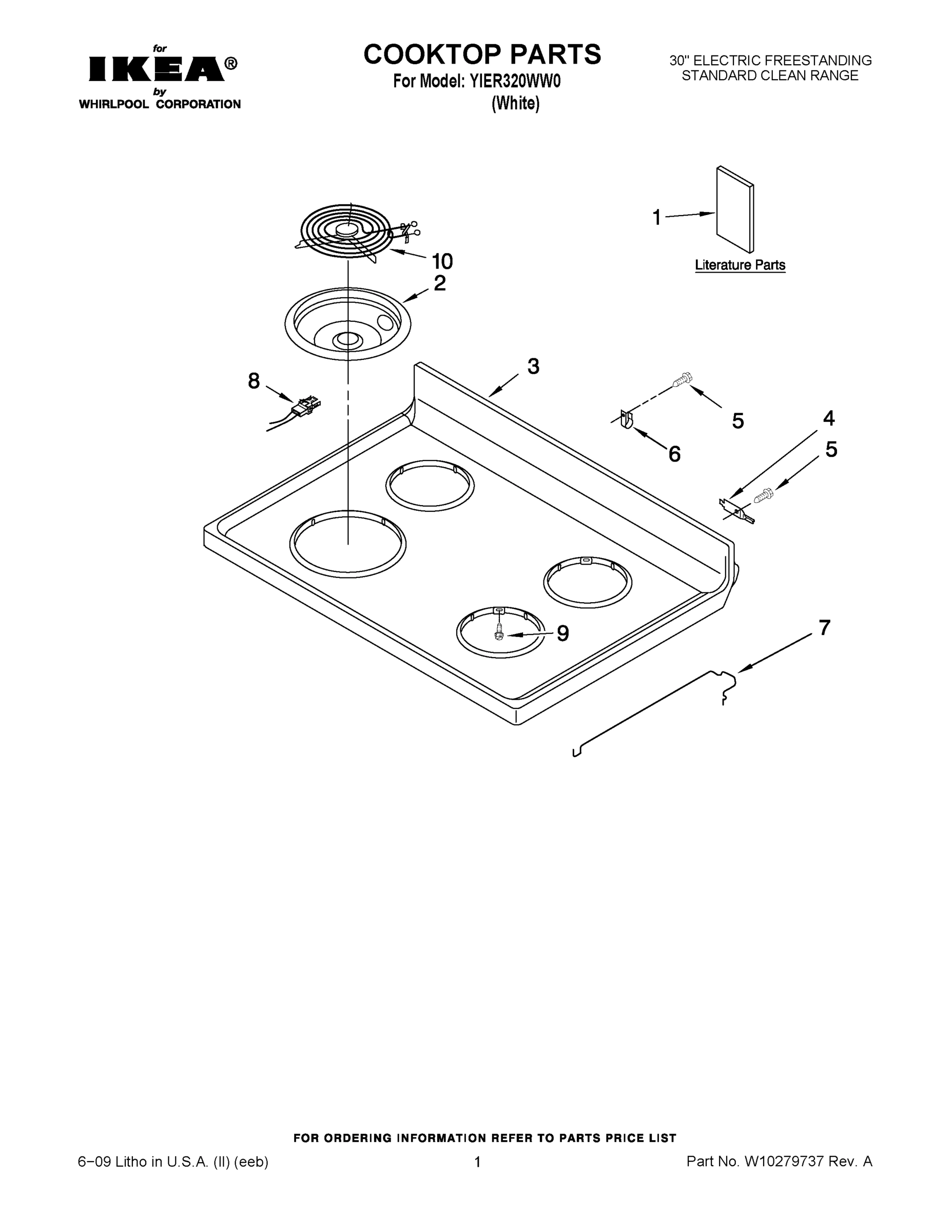 01 - COOKTOP PARTS
