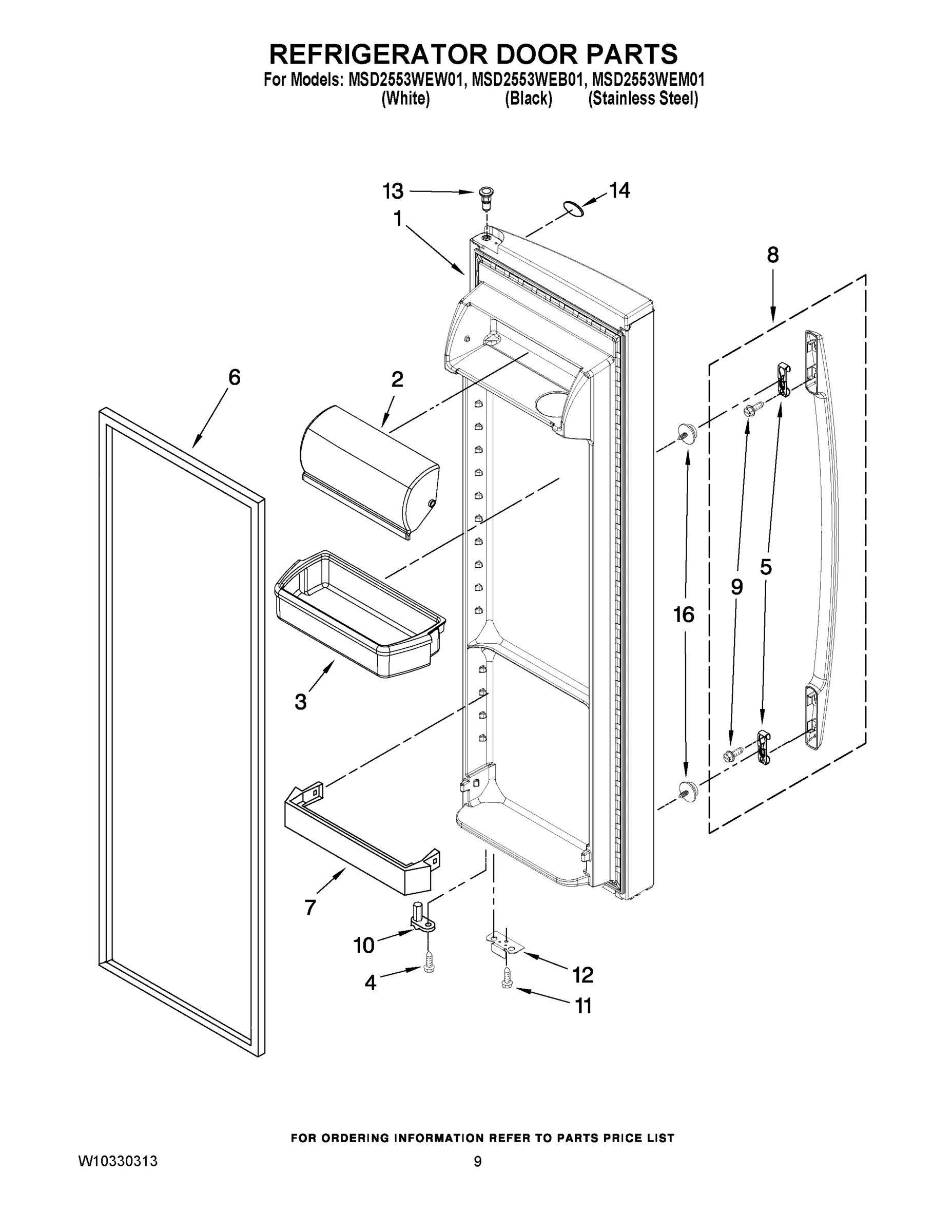 06 - REFRIGERATOR DOOR PARTS