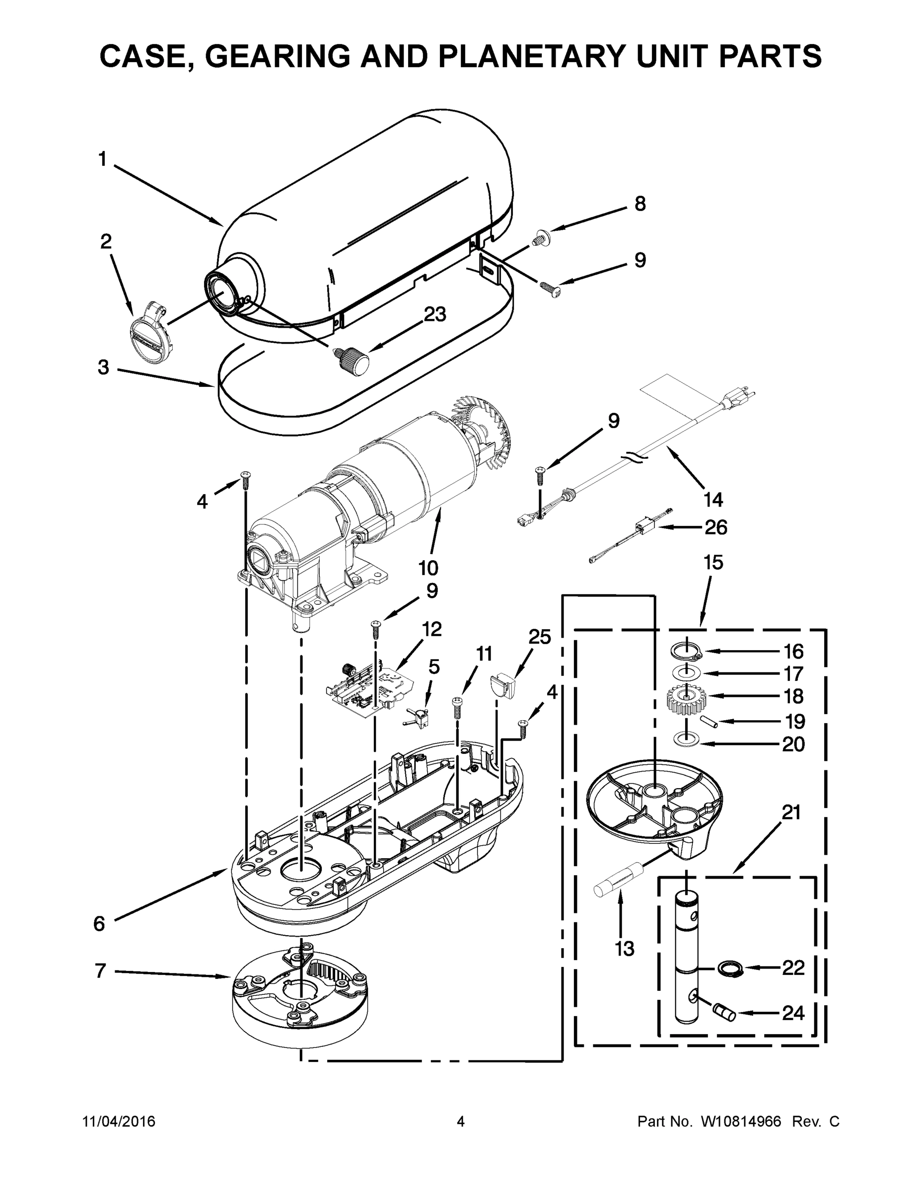 03 - CASE, GEARING AND PLANETARY UNIT PARTS