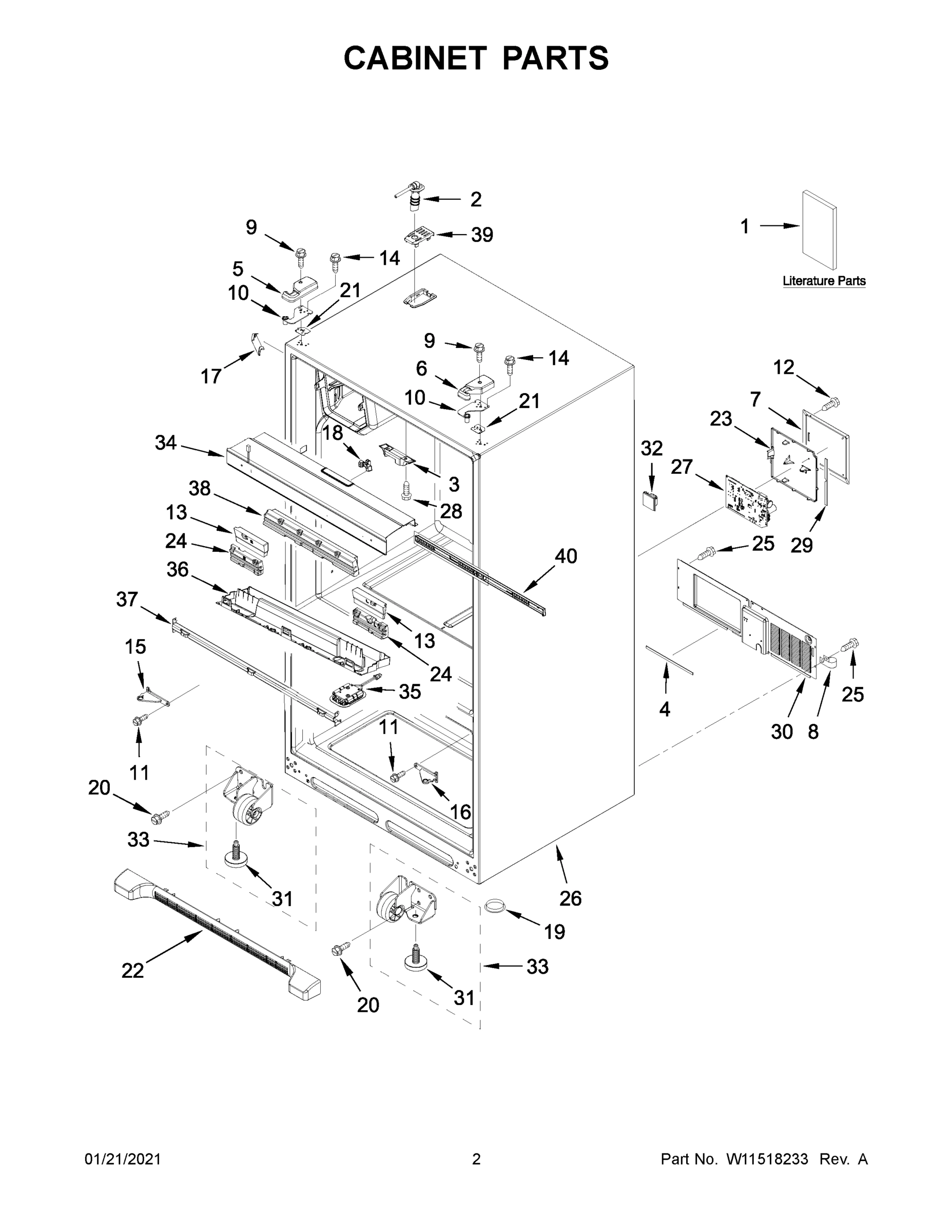 02 - CABINET PARTS
