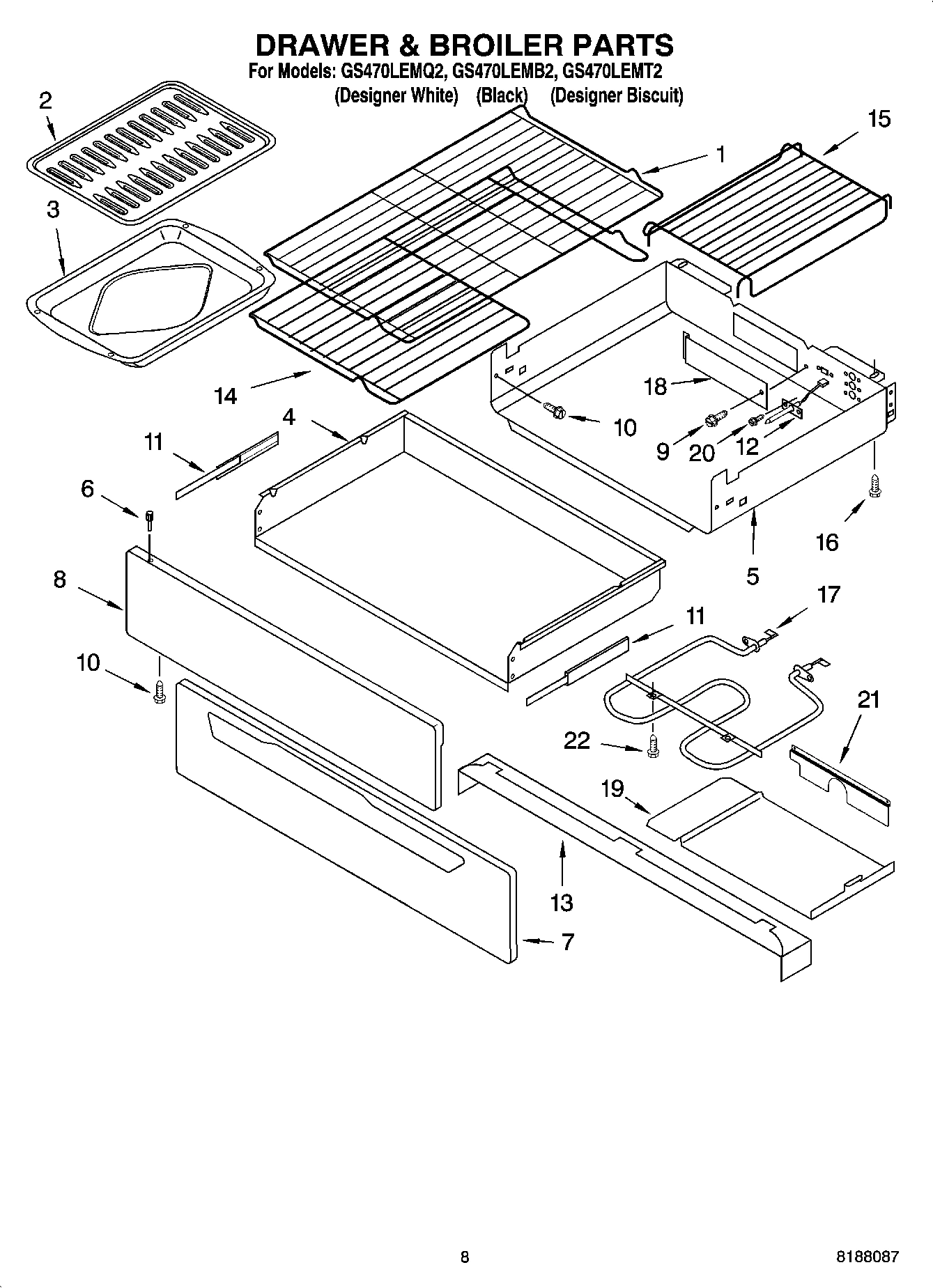06 - DRAWER & BROILER PARTS, MISCELLANEOUS PARTS