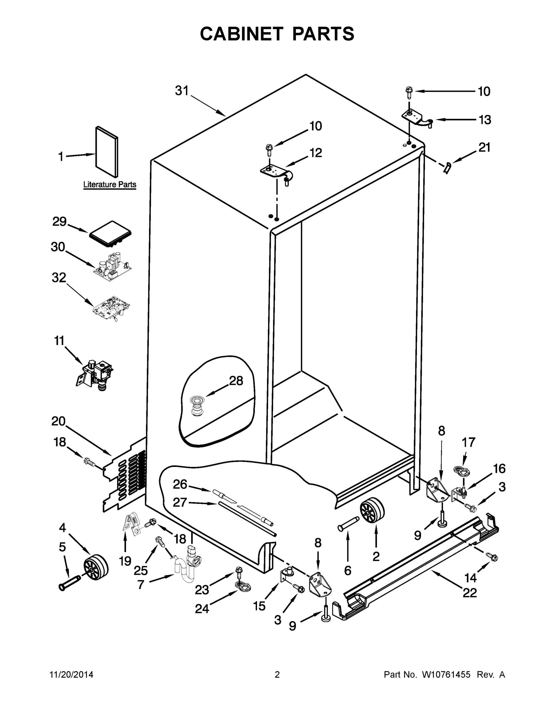 02 - CABINET PARTS