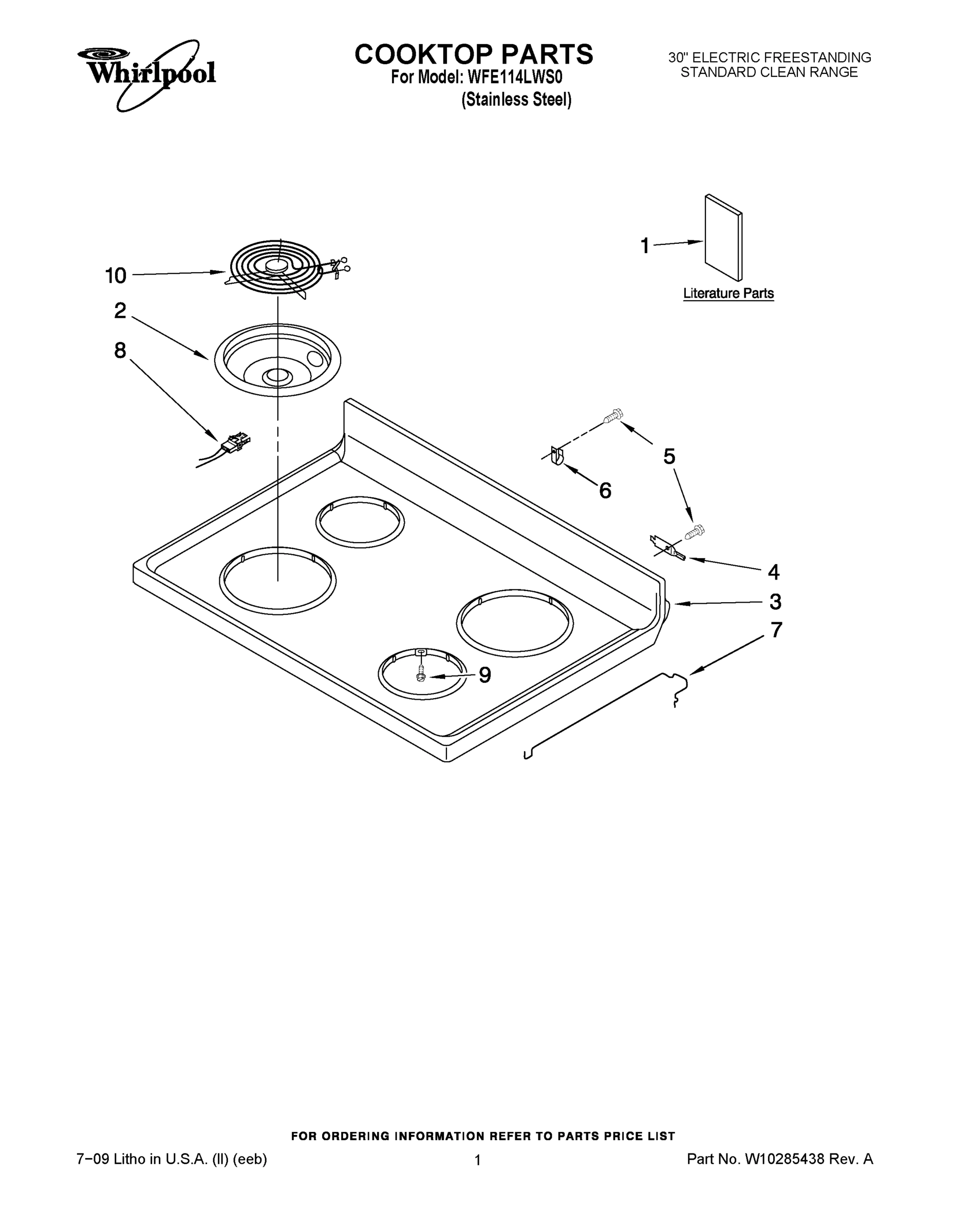 01 - COOKTOP PARTS
