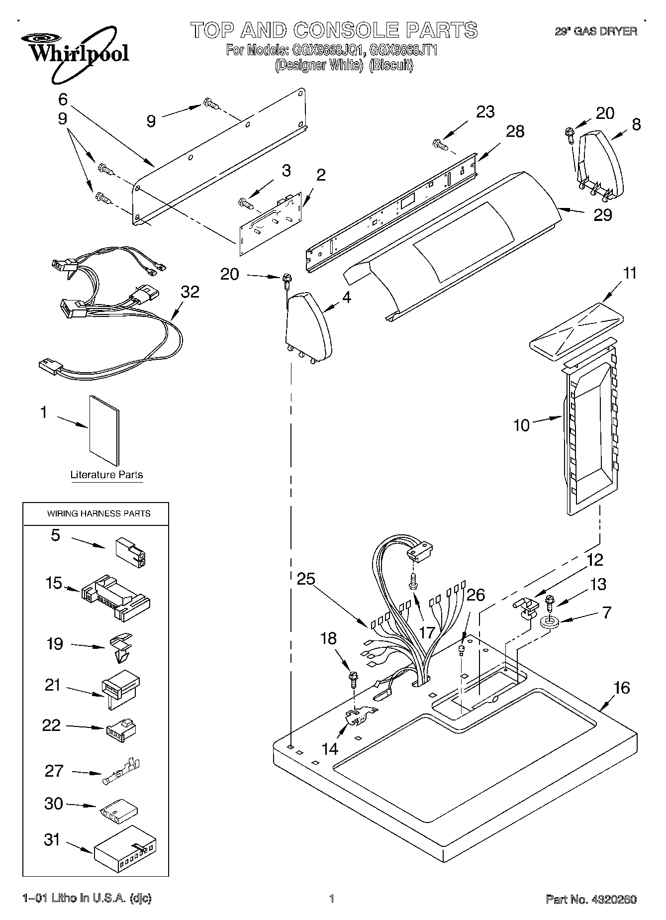 01 - TOP AND CONSOLE, LIT/OPTIONAL