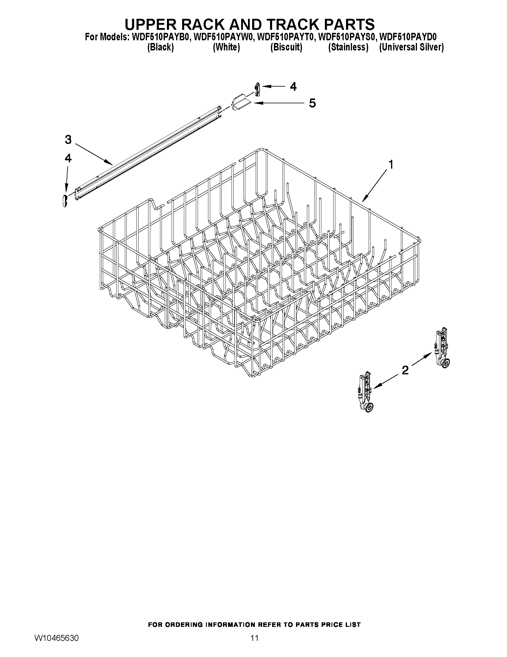 09 - UPPER RACK AND TRACK PARTS