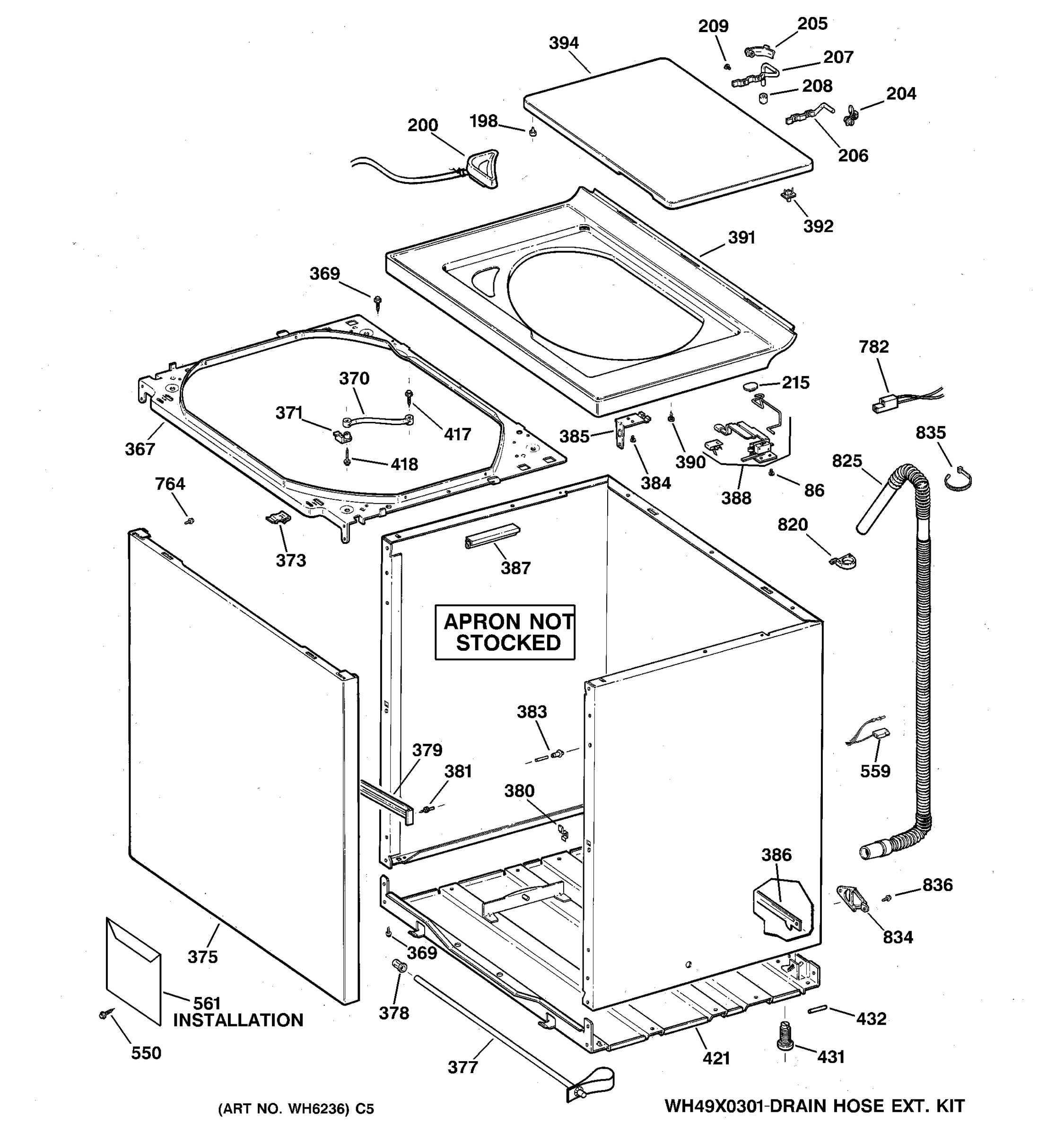 CABINET, COVER & FRONT PANEL