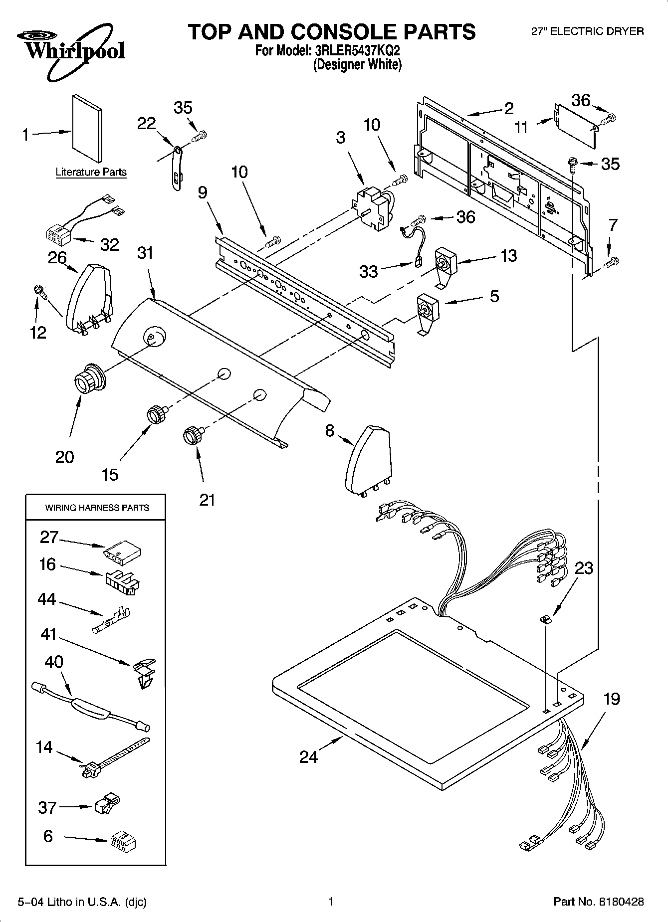 01 - TOP AND CONSOLE PARTS