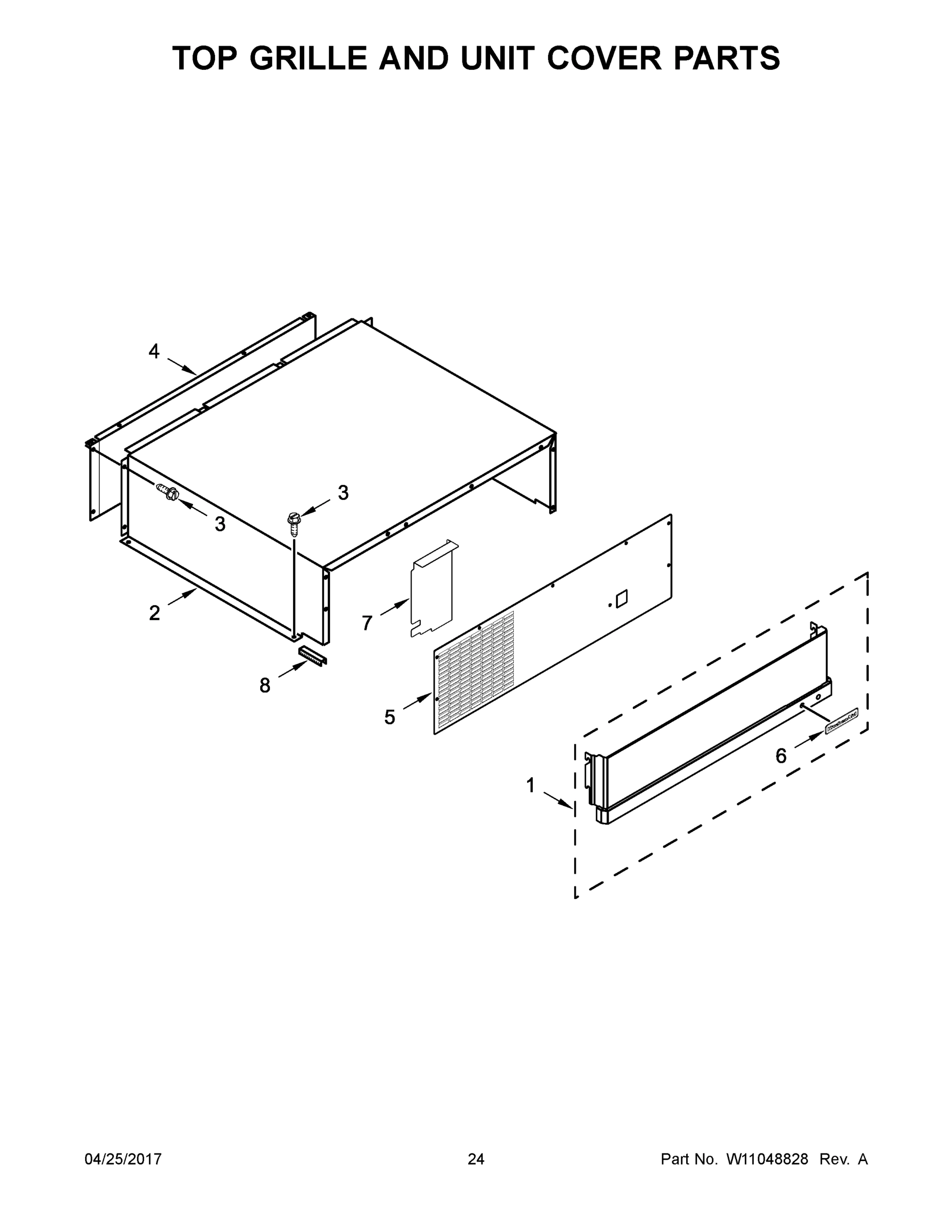 13 - TOP GRILLE AND UNIT COVER PARTS
