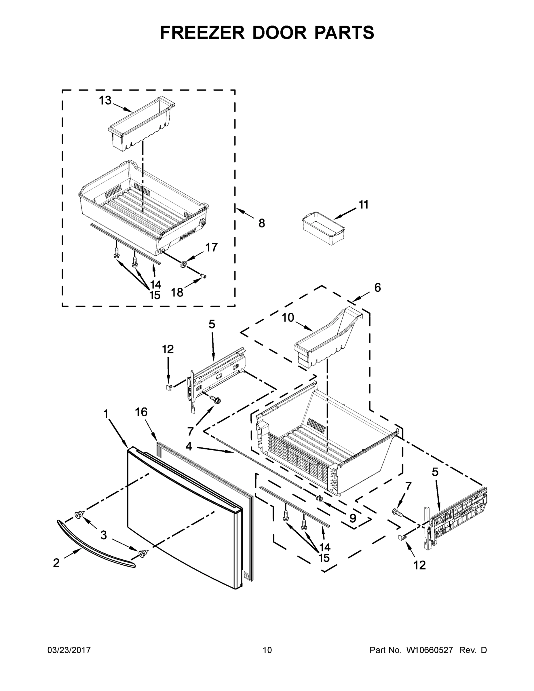 06 - FREEZER DOOR PARTS