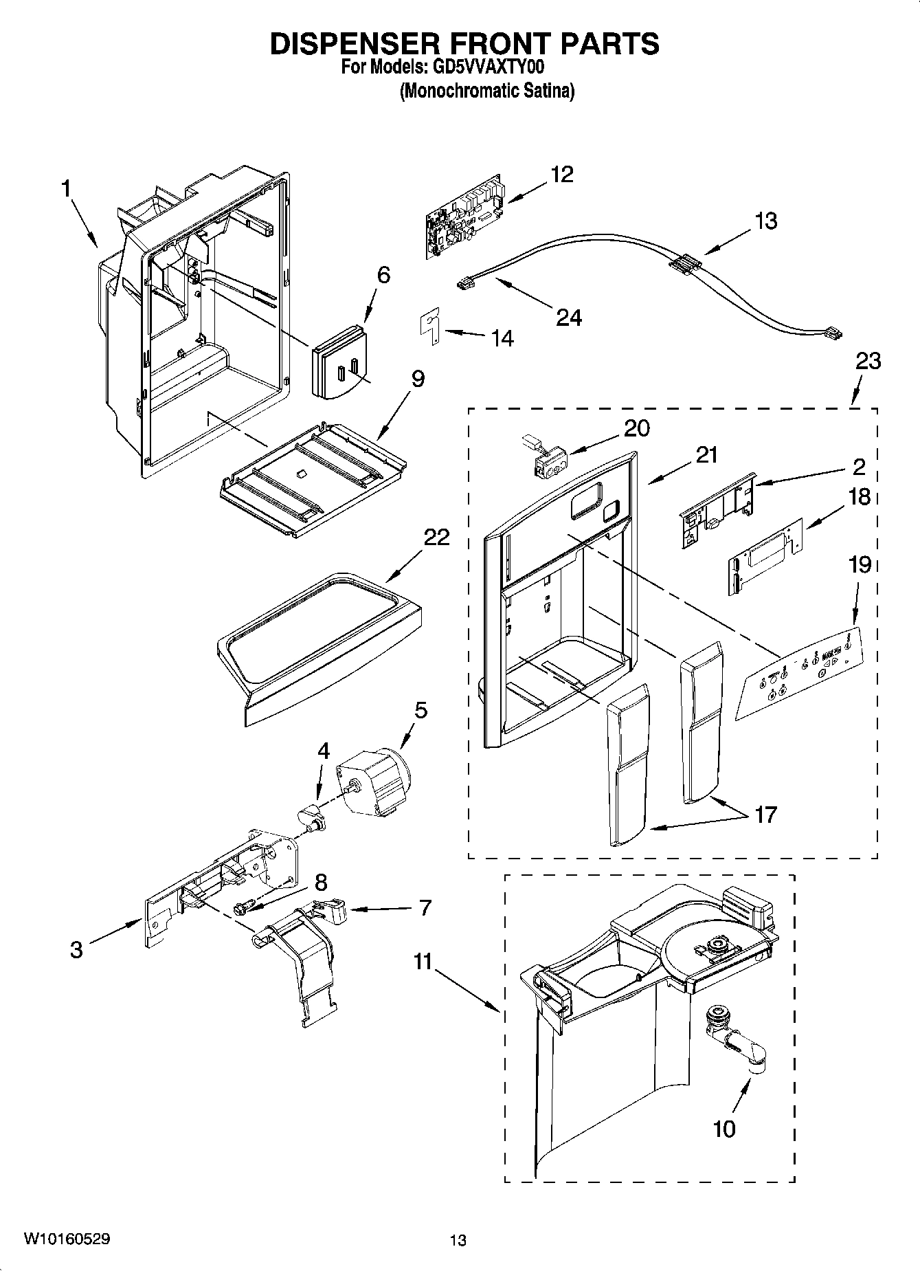 08 - DISPENSER FRONT PARTS