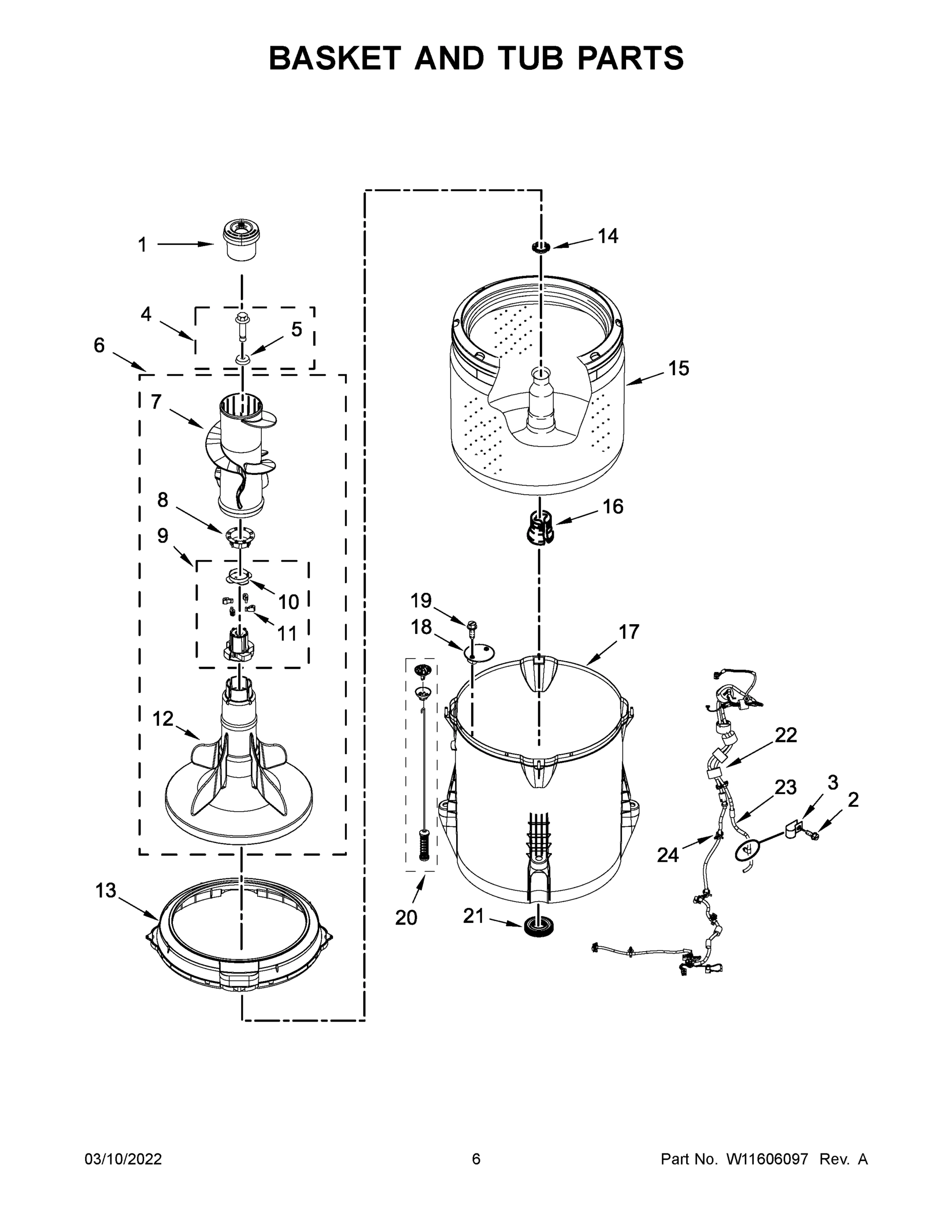 04 - BASKET AND TUB PARTS