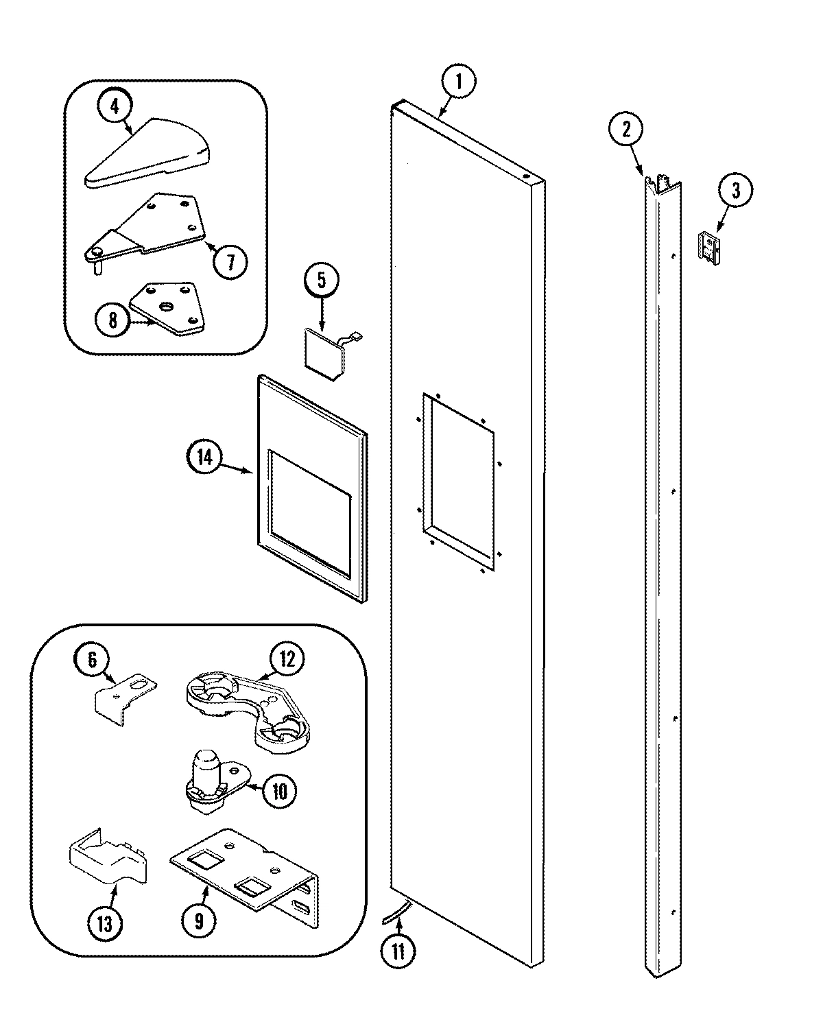 07 - FREEZER OUTER DOOR (GS2727EAD1)