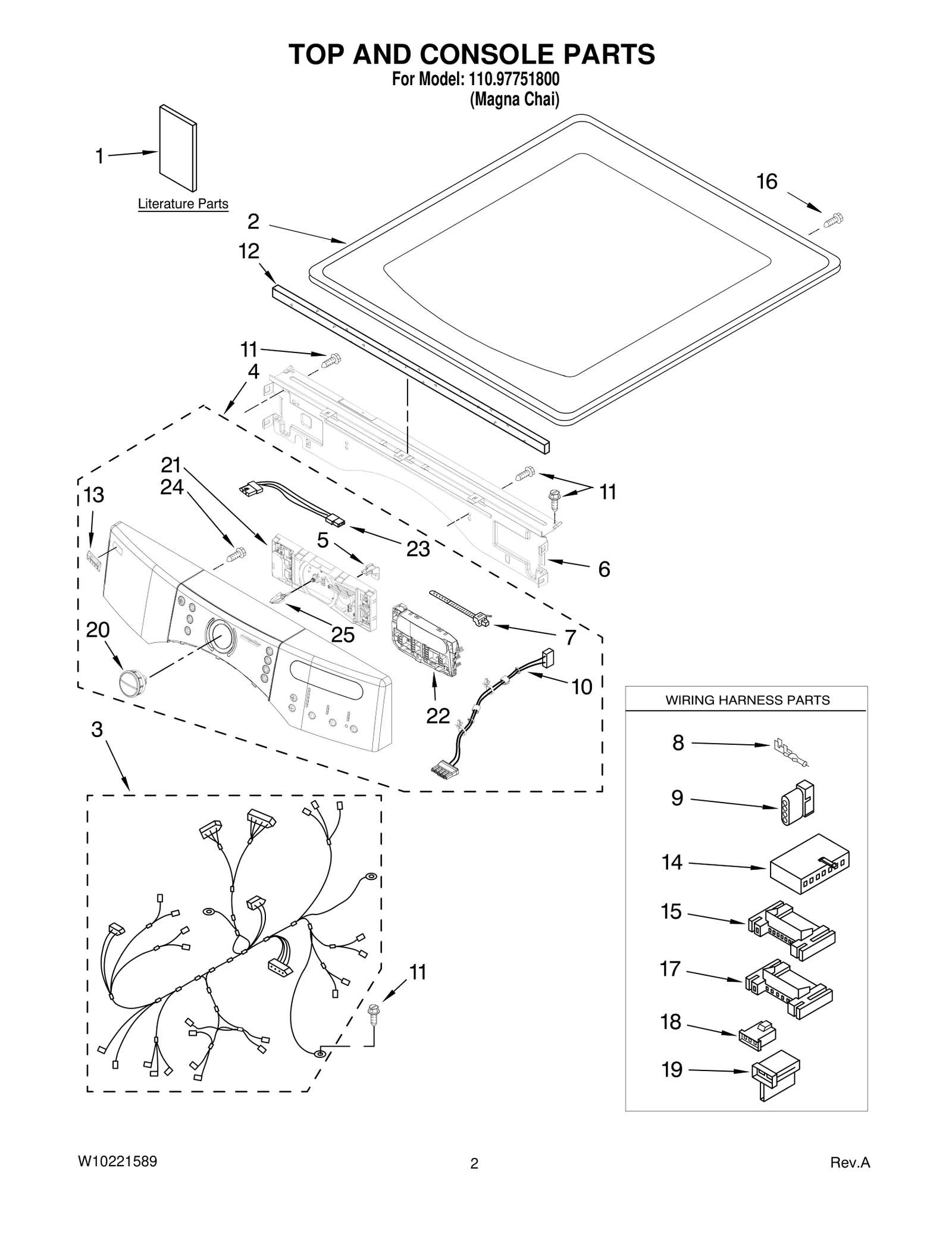 TOP AND CONSOLE PARTS