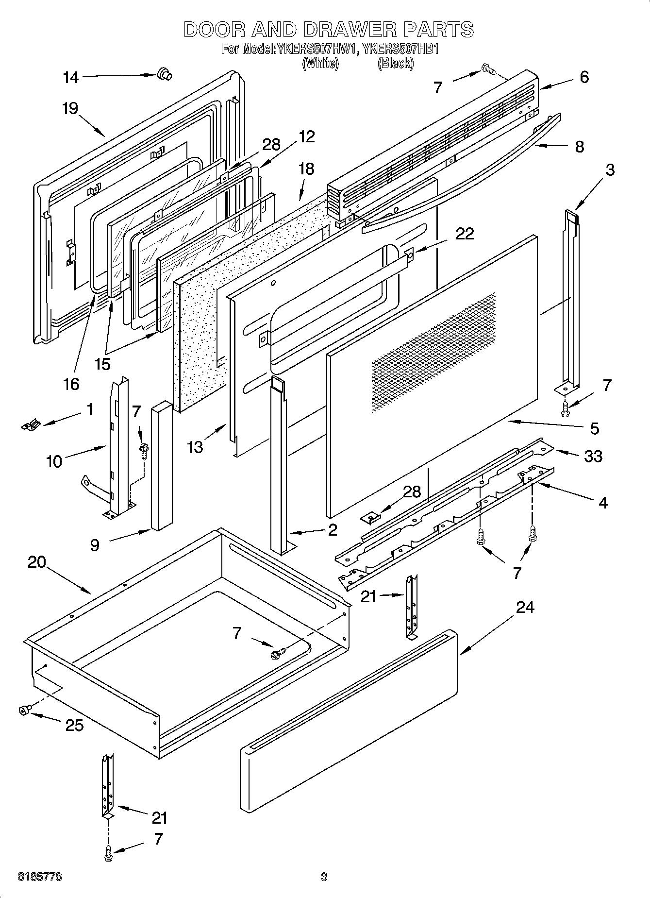 03 - DOOR AND DRAWER PARTS