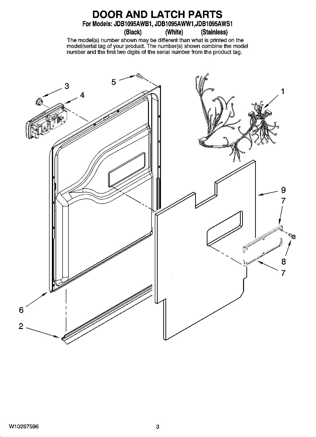 03 - DOOR AND LATCH PARTS