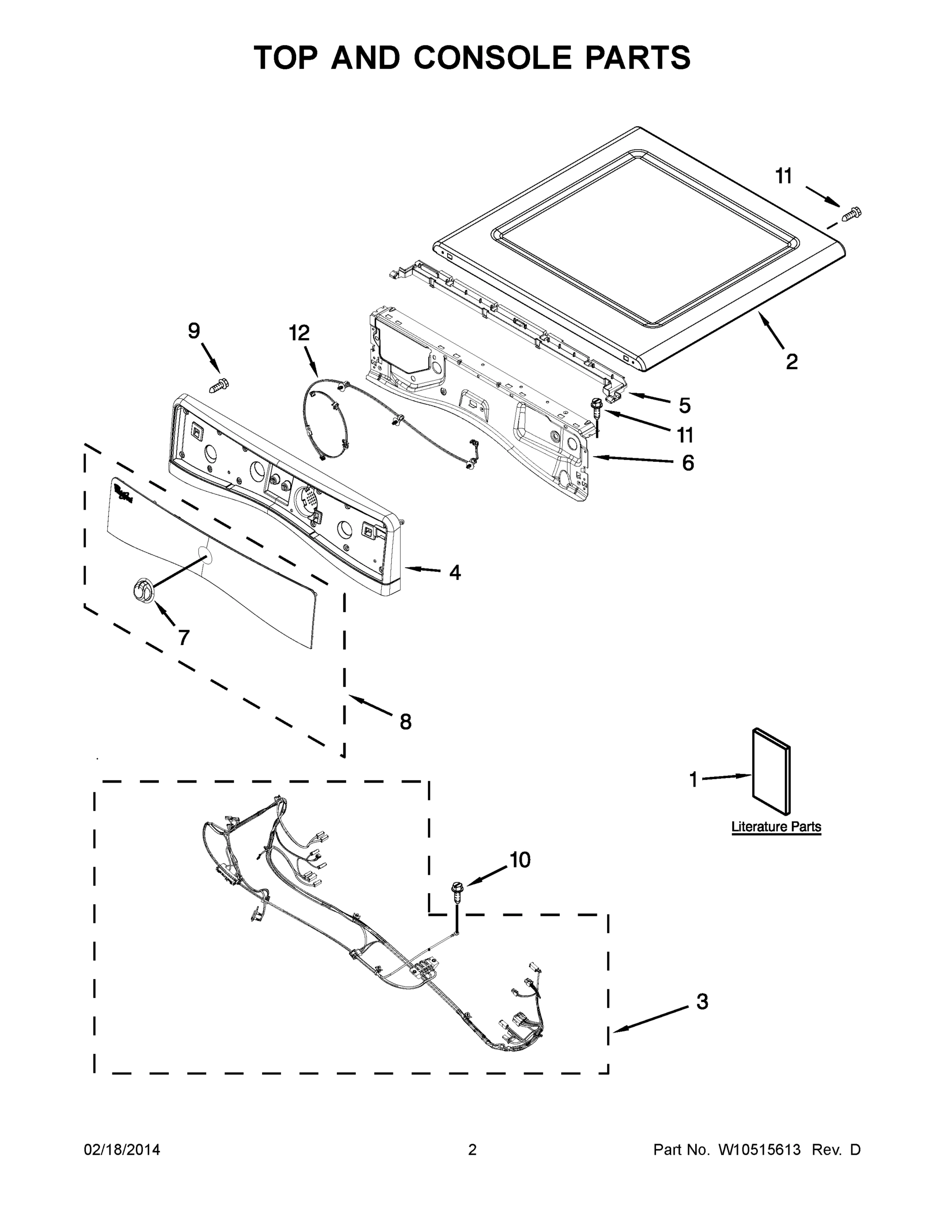 02 - TOP AND CONSOLE PARTS