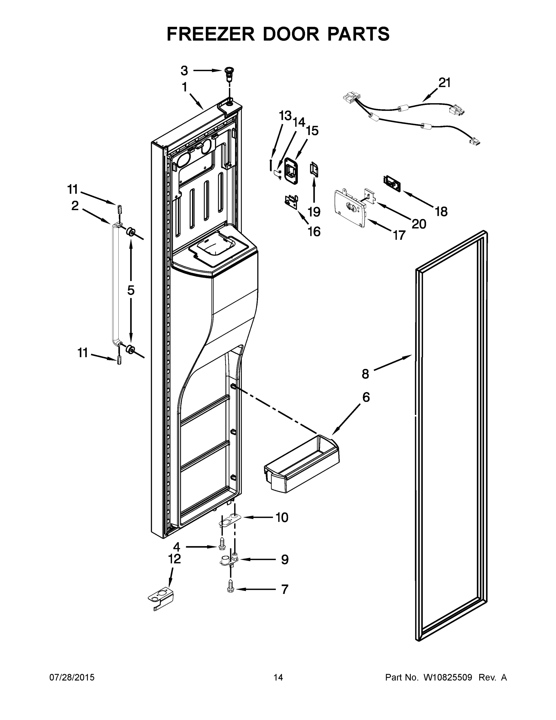 08 - FREEZER DOOR PARTS