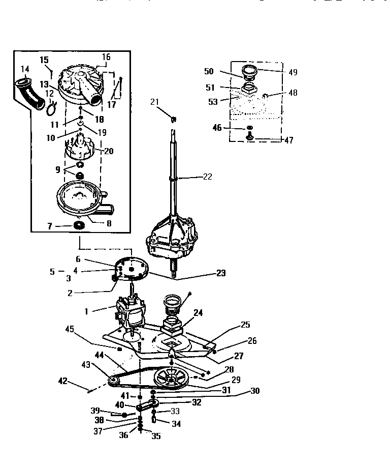 06 - DRIVE MOTOR & PUMP ASSEMBLY