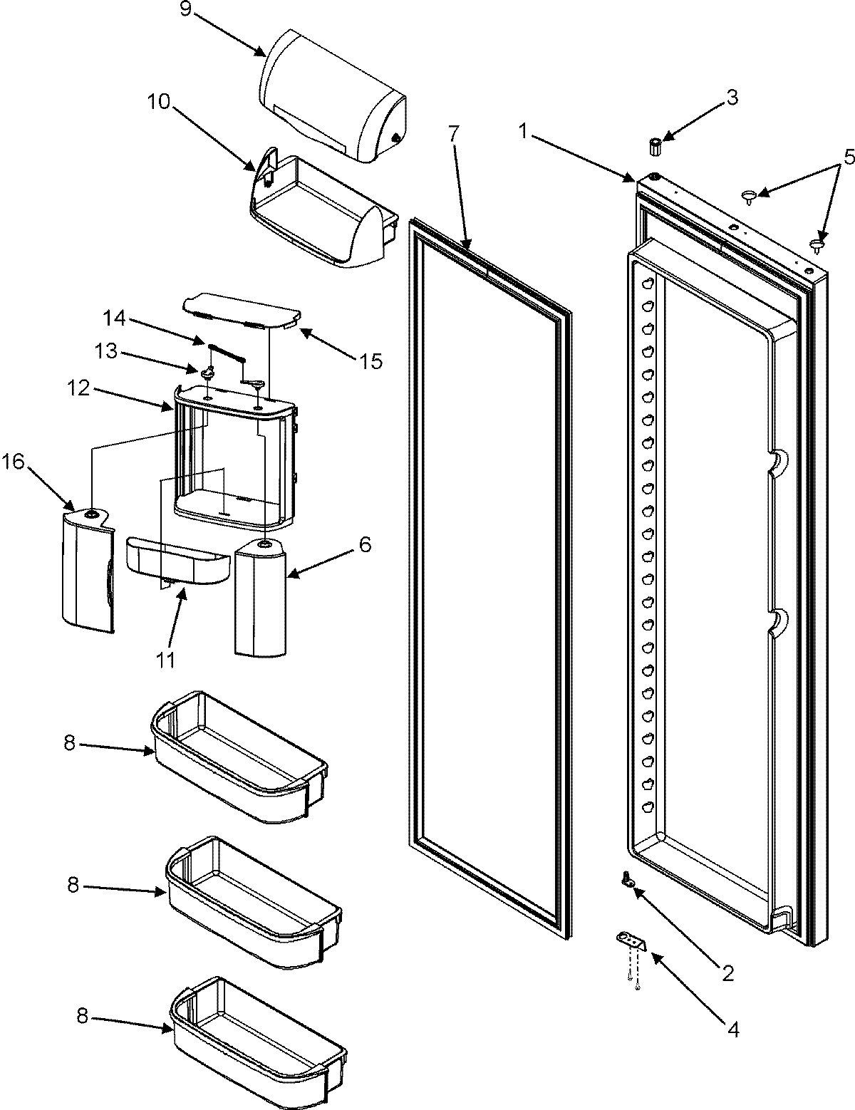 15 - REFRIGERATOR DOOR
