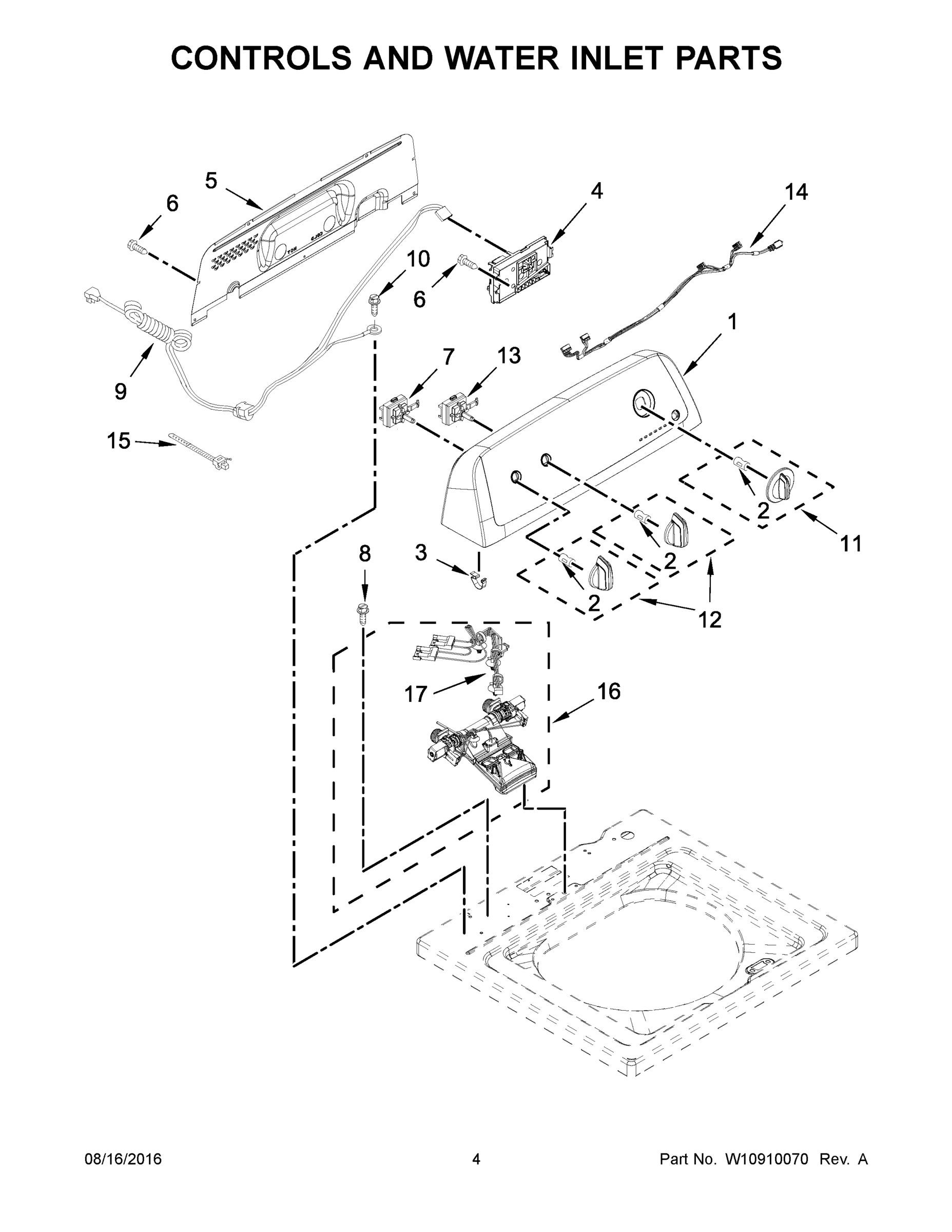 03 - CONTROLS AND WATER INLET PARTS