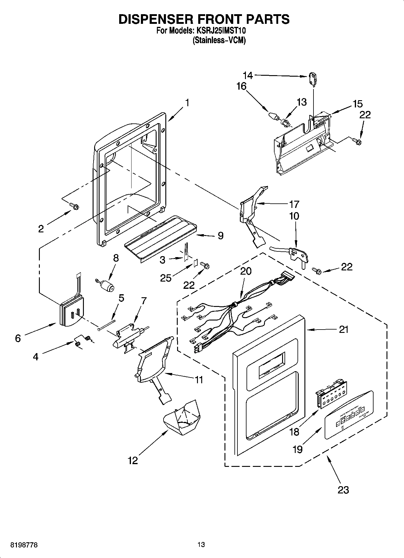 08 - DISPENSER FRONT PARTS