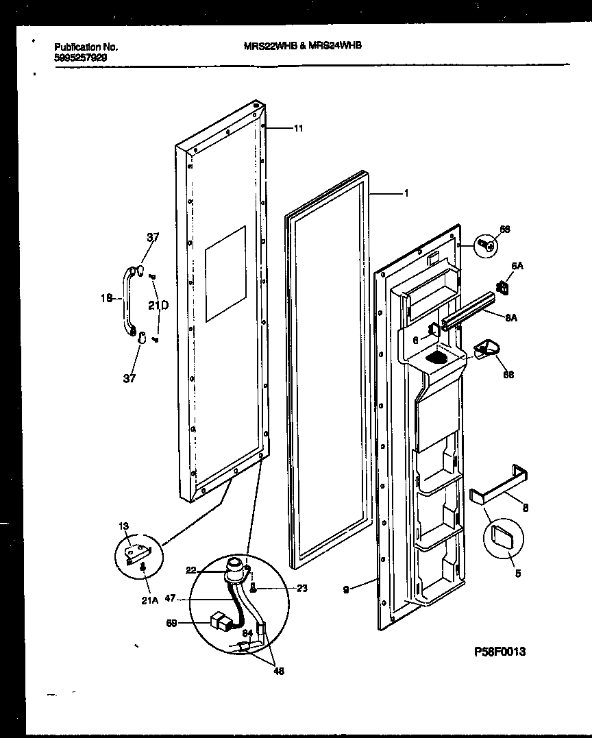 02 - FREEZER DOOR PARTS