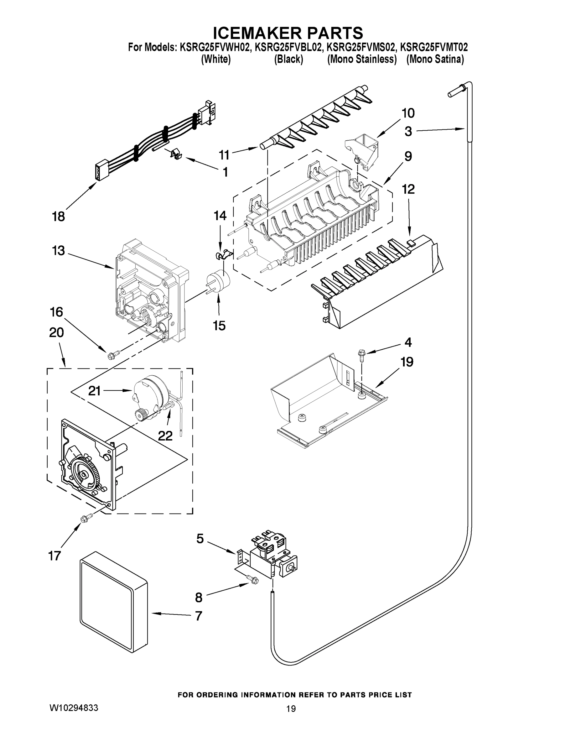 12 - ICEMAKER PARTS