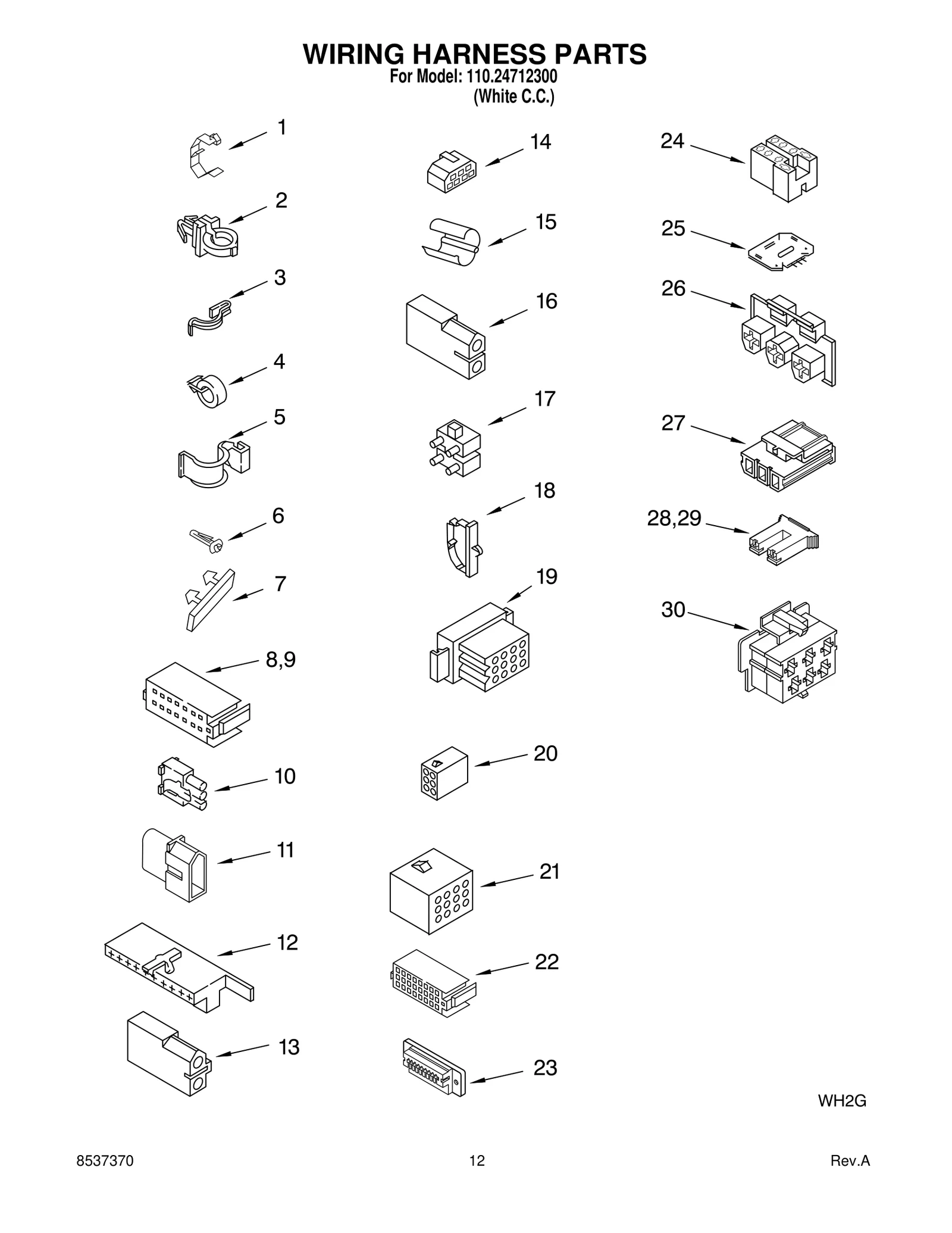WIRING HARNESS PARTS