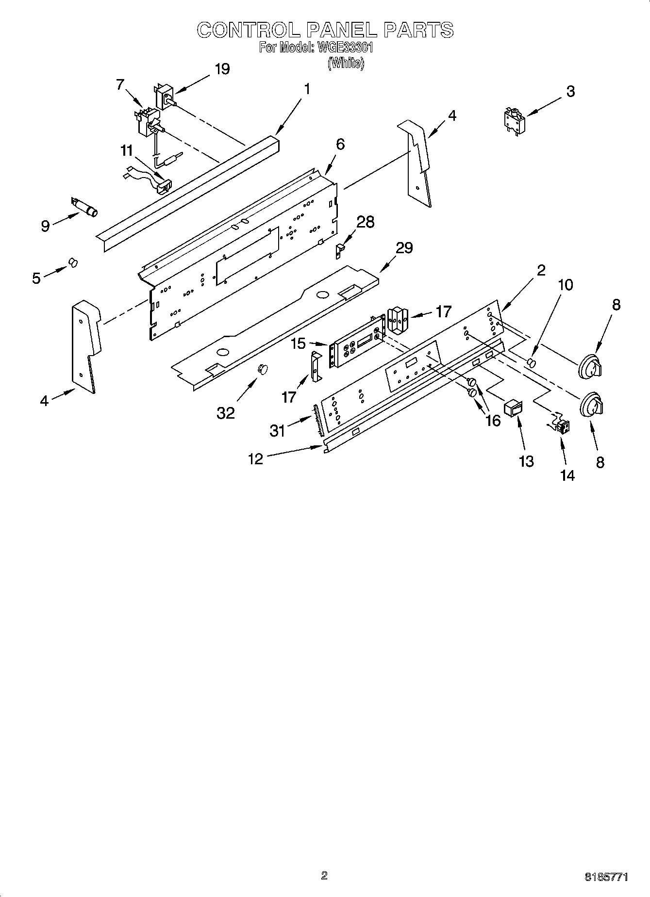 02 - CONTROL PANEL PARTS