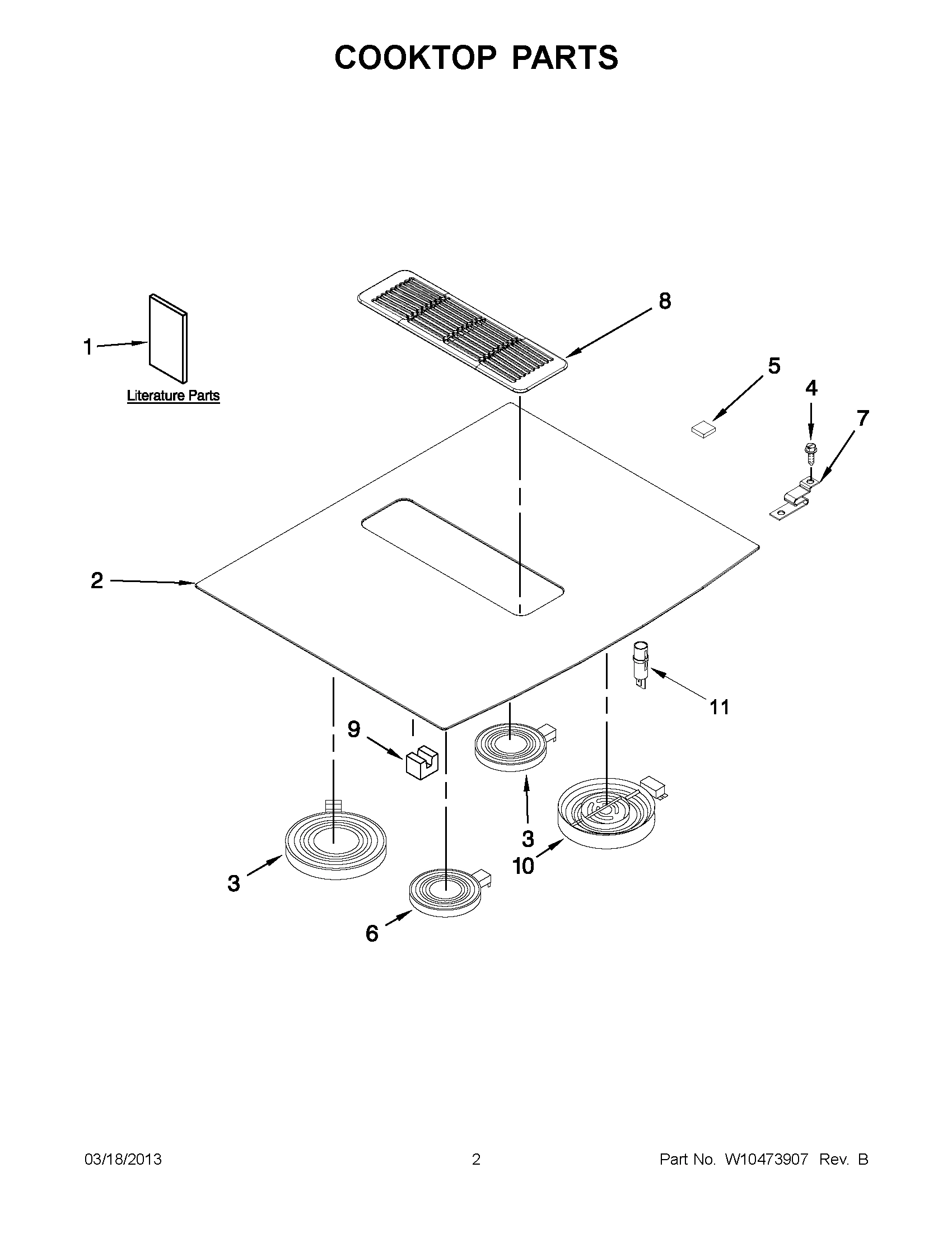 01 - COOKTOP PARTS